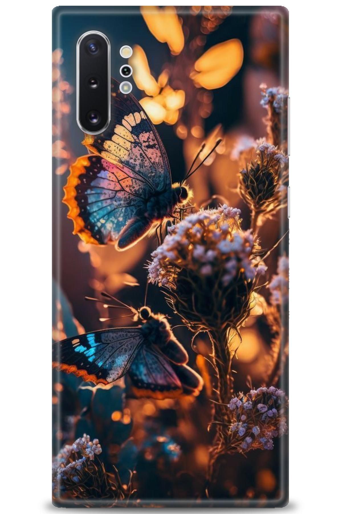 CooperTech Samsung Galaxy Note 10 Plus İle Uyumlu HD Baskılı Desenli Silikon Kılıf - 696