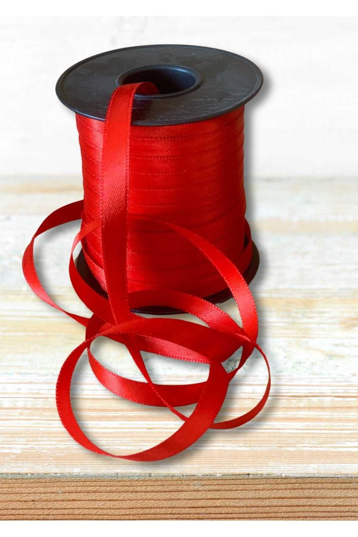 EL İŞİ DİY CRAFT Saten Kumaş Kurdele 1 cm x 100 metre El İşi Hediye Paketleme DIY Süsleme Şerit Fiyonk Yapı Dekoratif