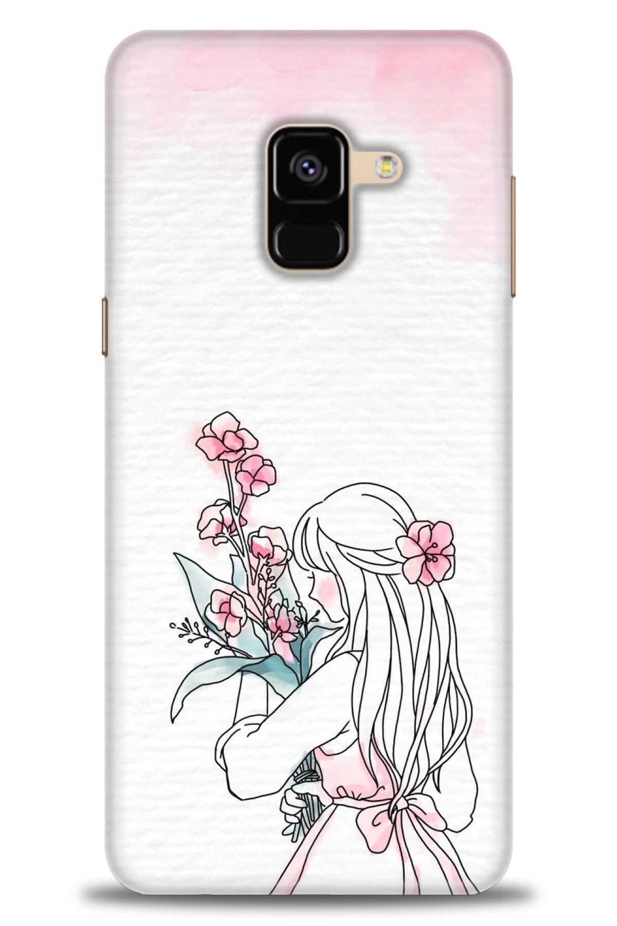 CooperTech Samsung Galaxy A8 2018 İle Uyumlu HD Baskılı Desenli Silikon Kılıf - 759