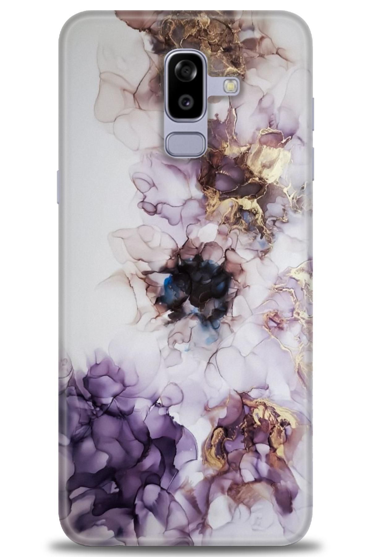 CooperTech Samsung Galaxy A6 Plus 2018 İle Uyumlu HD Baskılı Desenli Silikon Kılıf - 407