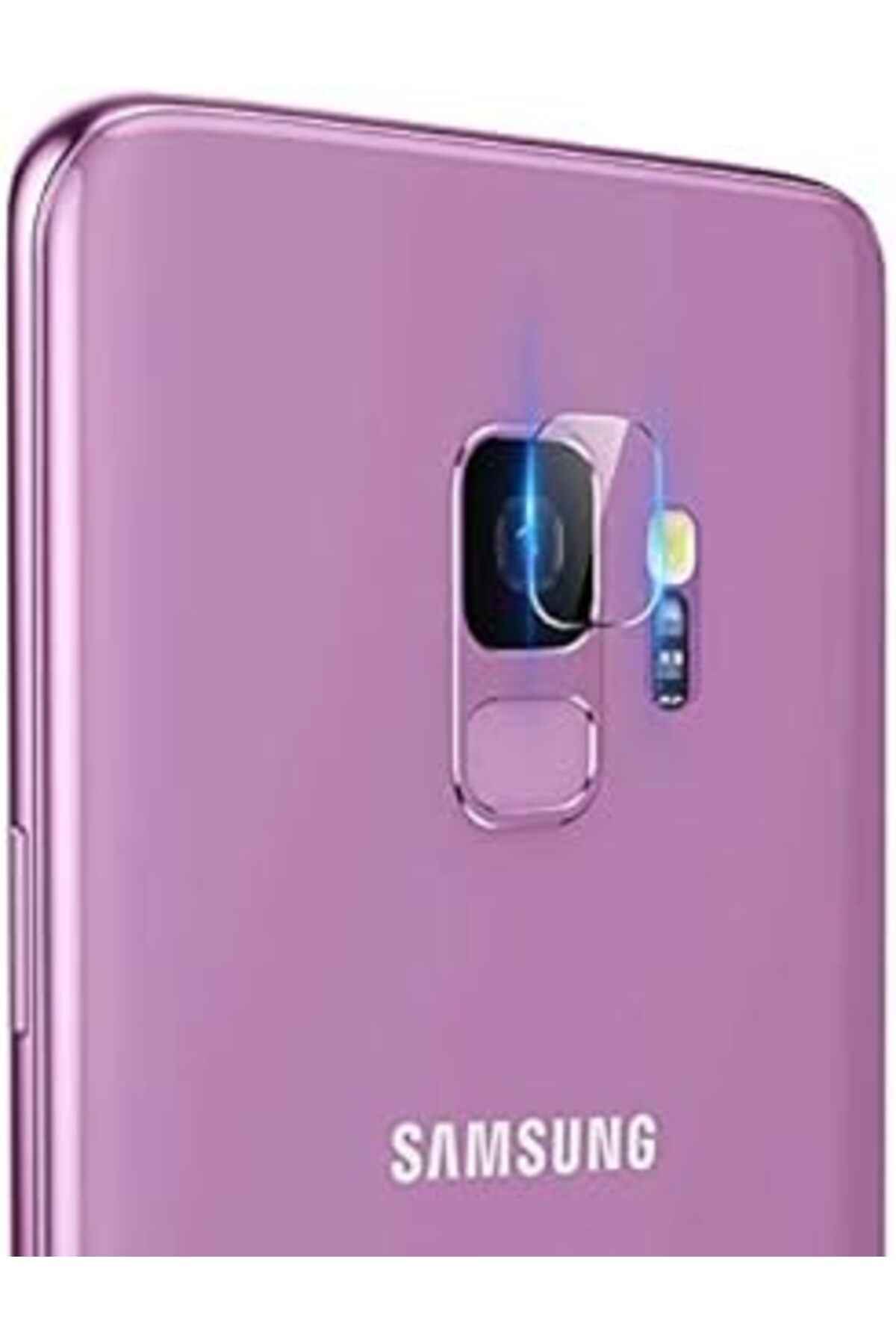 Qedii Samsung Galaxy S9 Uyumlu Kamera Koruyucu Cam (Şeffaf)