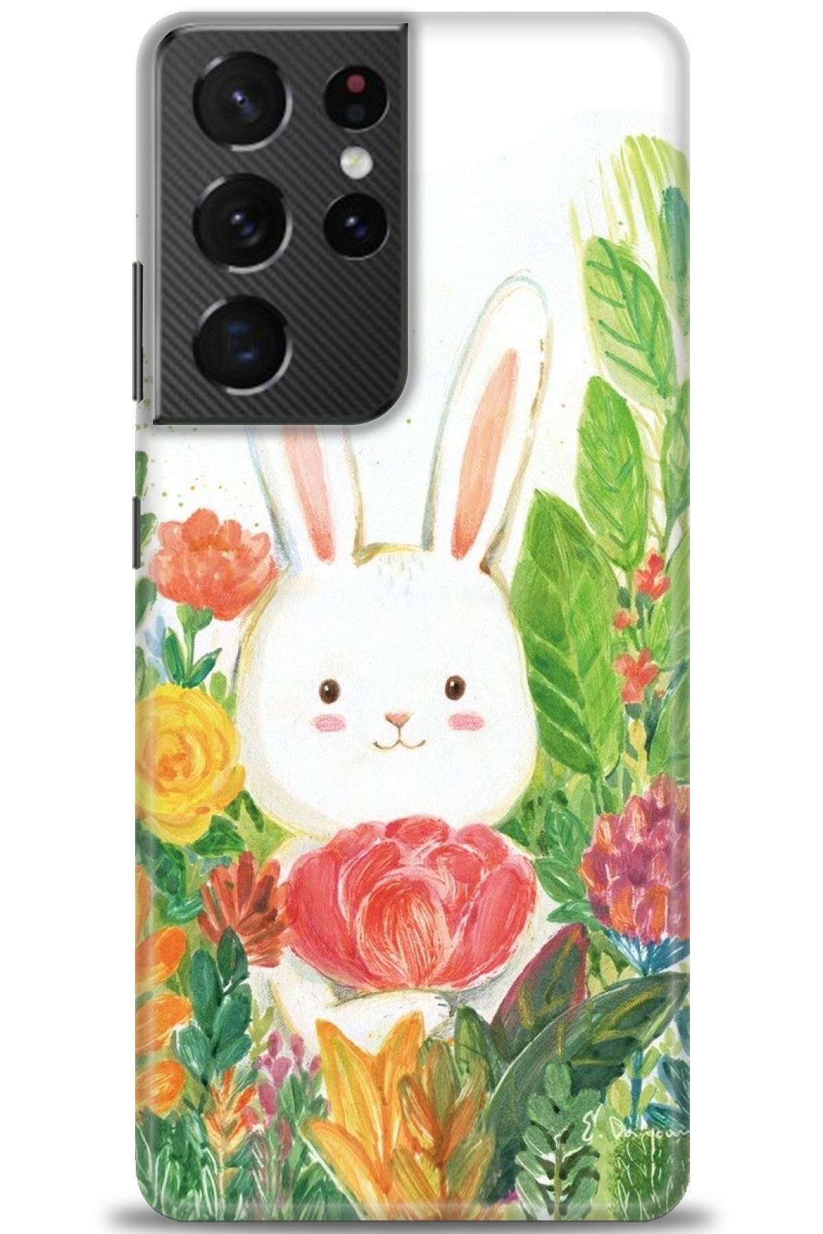 CooperTech Samsung Galaxy S21 Ultra İle Uyumlu HD Baskılı Desenli Silikon Kılıf - 93