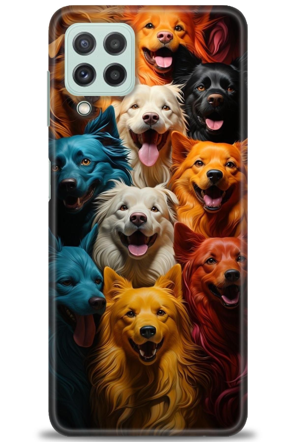 CooperTech Samsung Galaxy A22 İle Uyumlu HD Baskılı Desenli Silikon Kılıf - 164