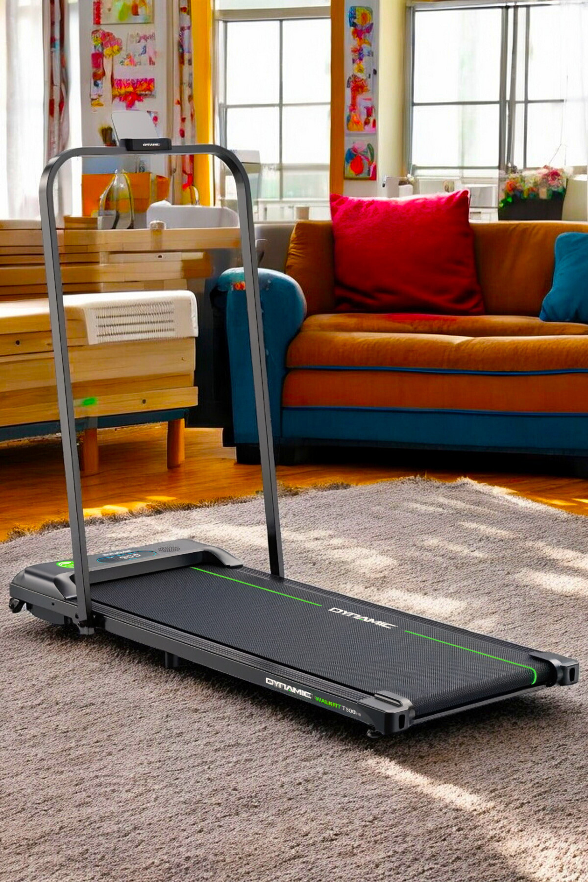 Voit Garantili Dynamic T500 Bluetooth'lu Hoparlörlü Uygulamalı Enerji Tasarruflu Kumandalı Koşu Bandı