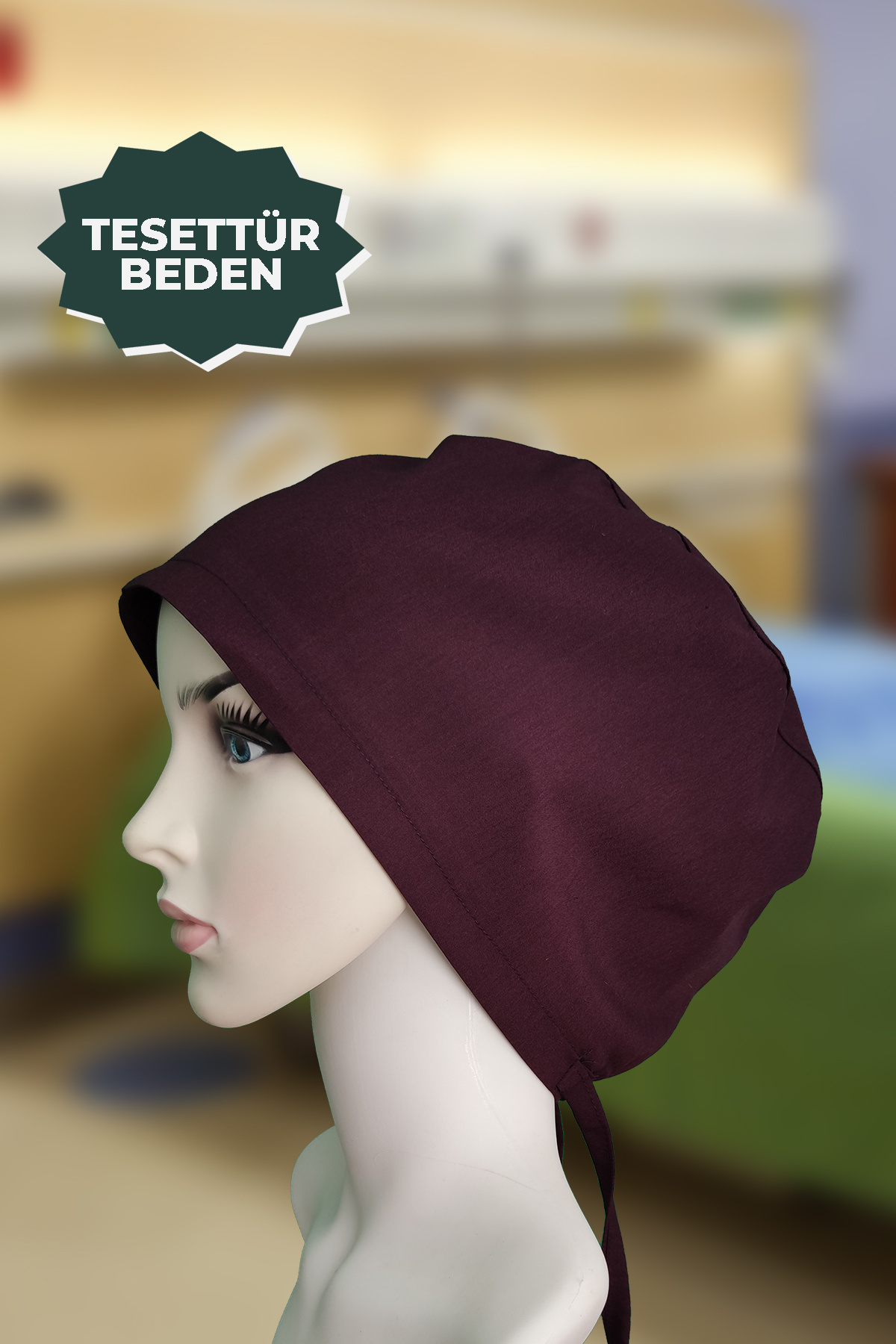 YİĞİTBAŞI MÜRDÜM Doktor Hemşire Aşçı Cerrahi Bone Hastane Anne Bone Iş Bandanası Kumaş Lastikli