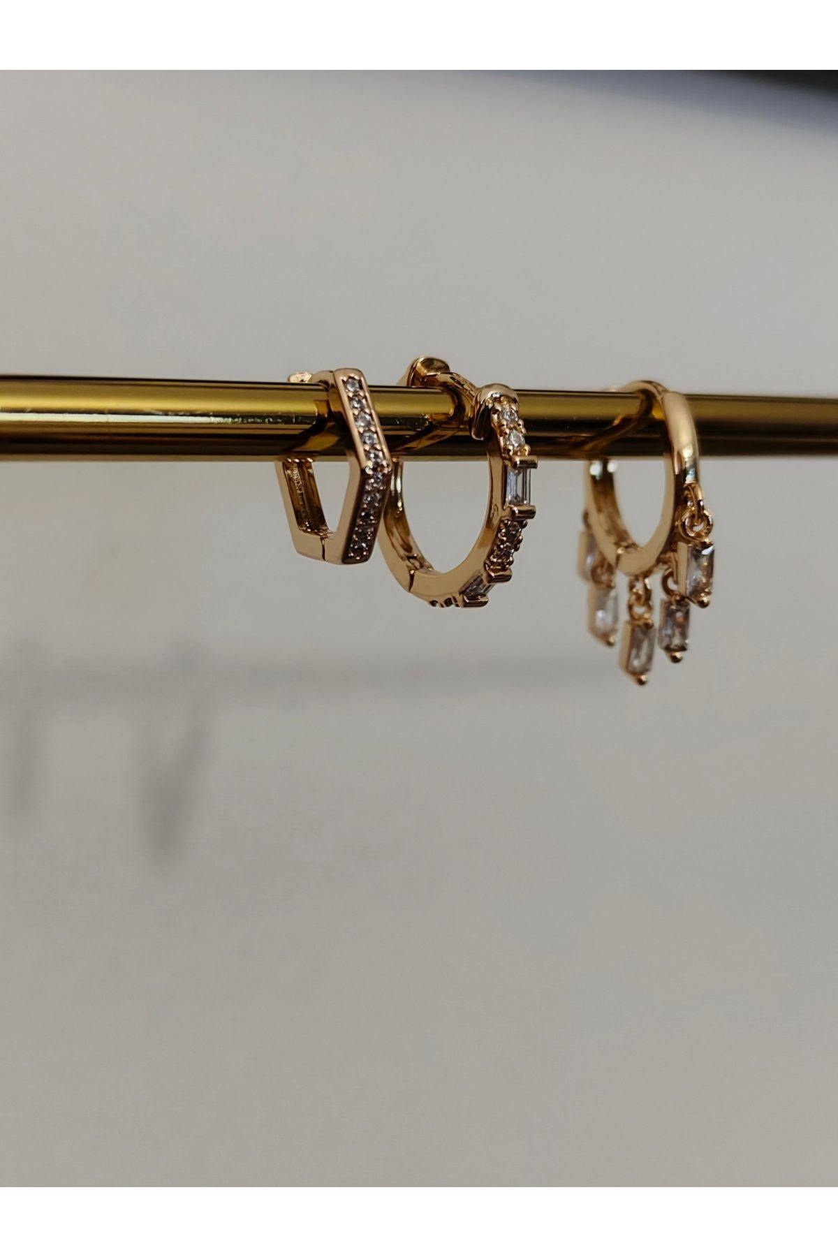 OEM GOLD ÇELİK KÜPE