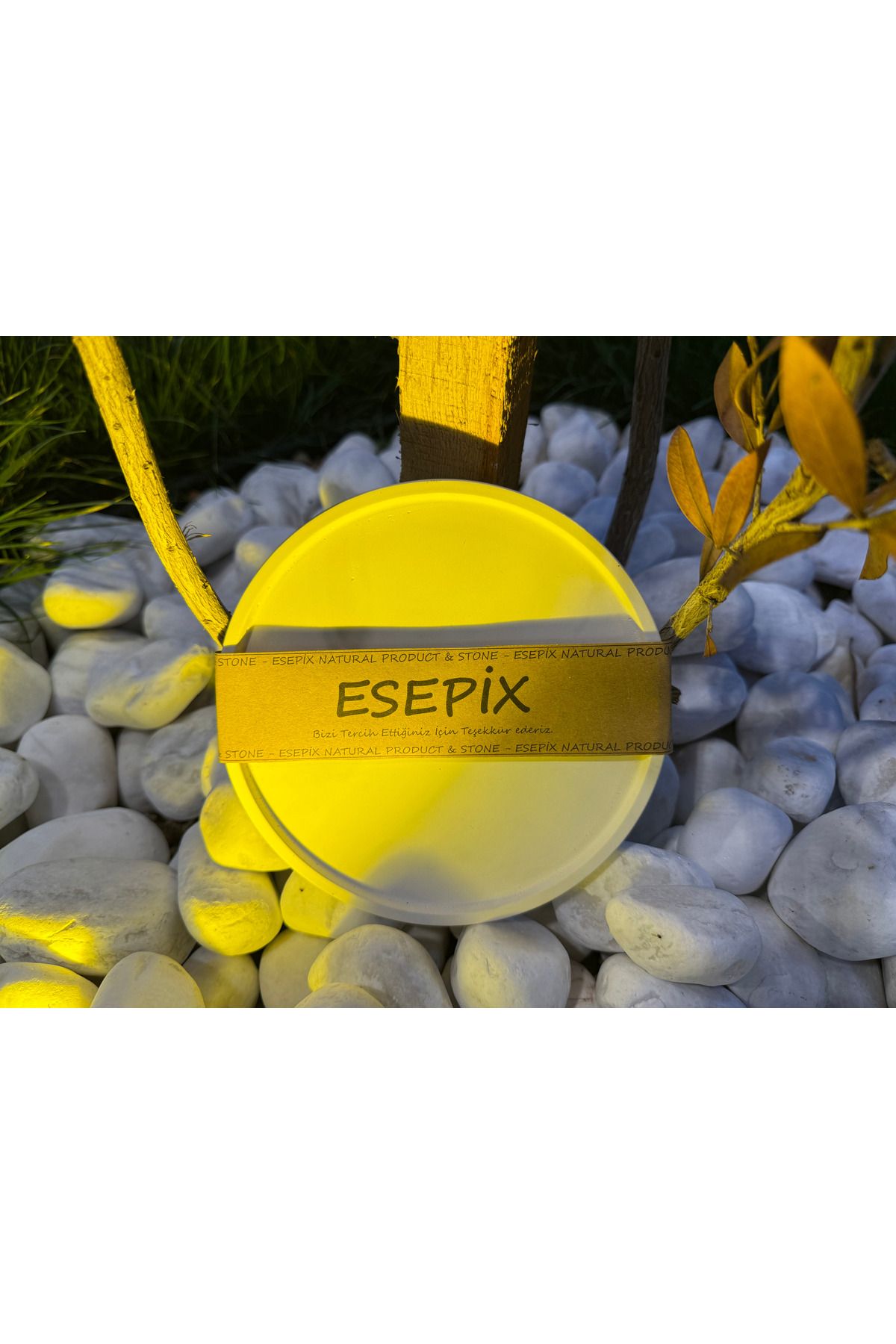 Esepix Minimal Düz Yuvarlak Seramik Takı Tabağı – Beyaz Dekoratif Organizer Tabak