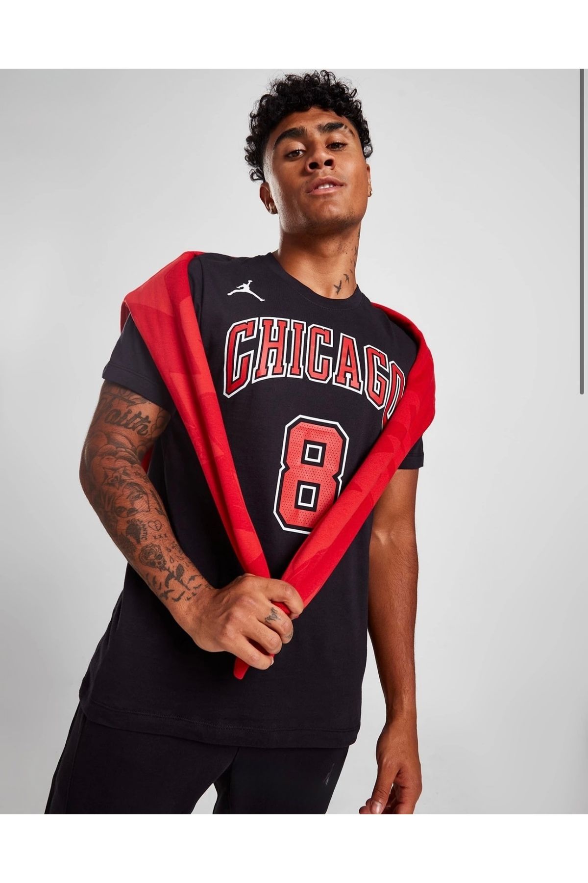 Nike Men's Chicago Bulls Siyah Erkek T-shirt