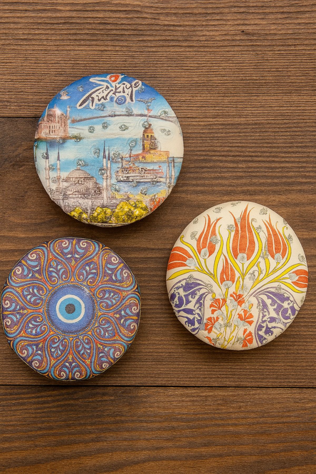 BAZAAR 4 Cep Aynası Hediyelik 3 ADET