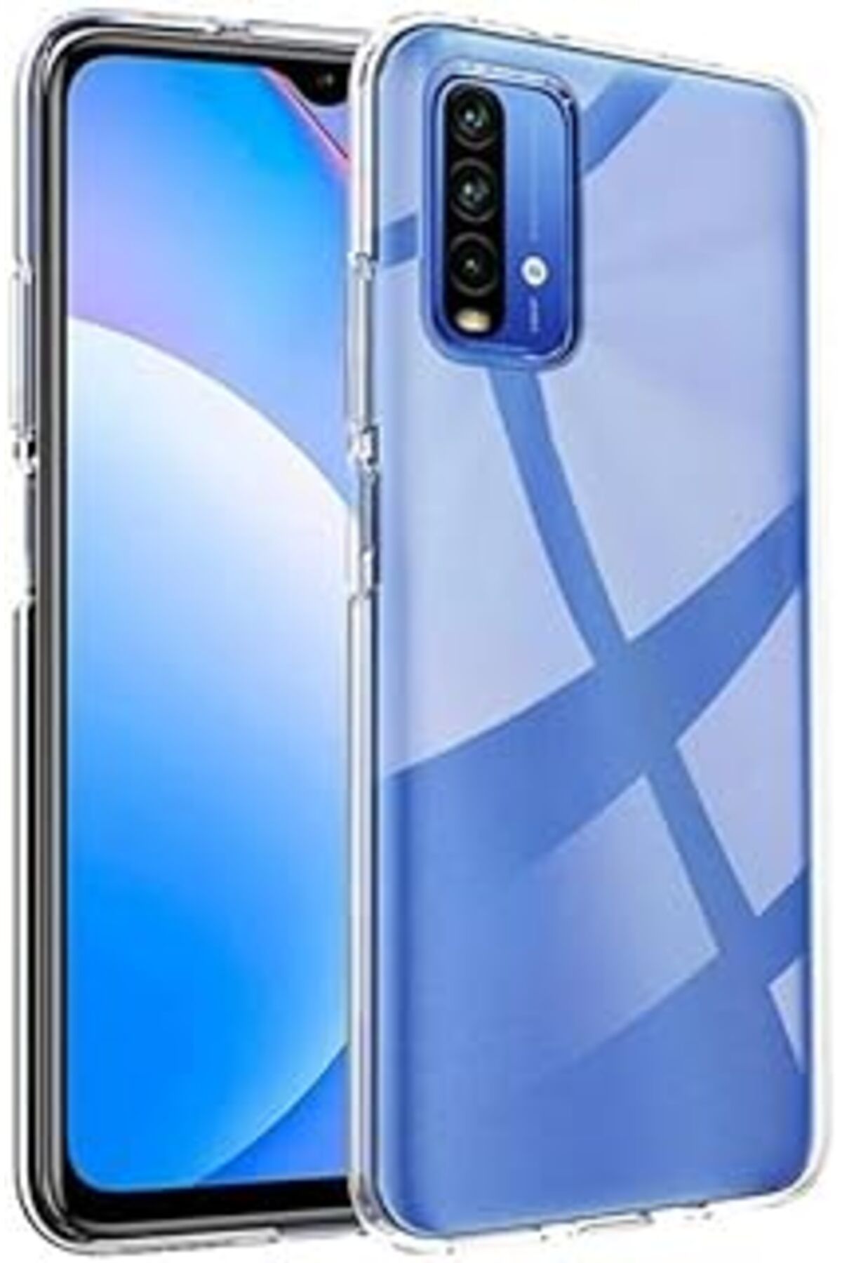 Pazarcan For Redmi 9T / Poco M3 Ile Uyumlu Şeffaf Clear Silikon Yüksek Kalite Darbeye Dayanıklı Şık Telefon