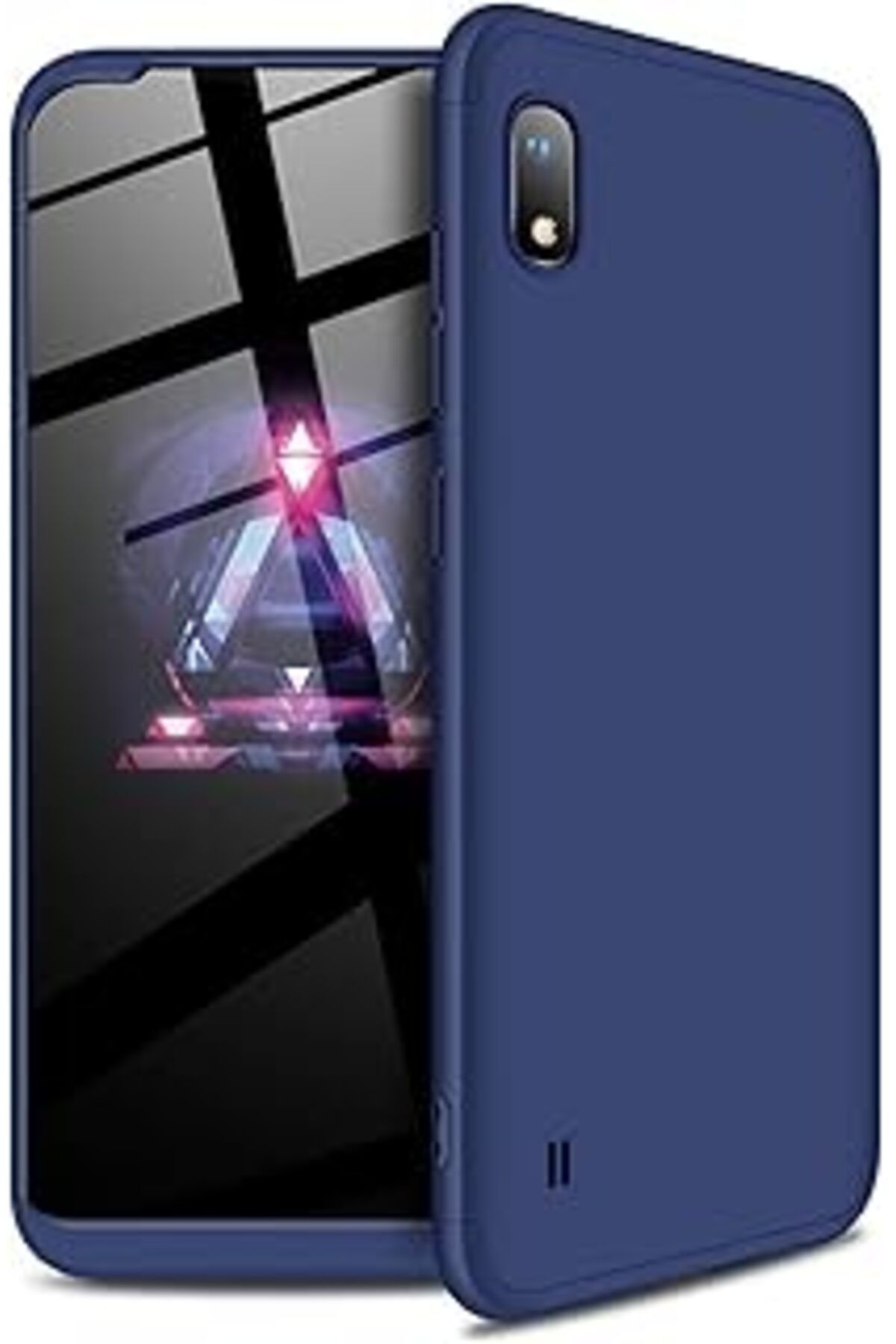 Pazarcan Microsonic Galaxy A10 Kılıf Double Dip 360 Protective Lacivert [Galaxy A10 Ile Uyumlu Kılıf - Laciv