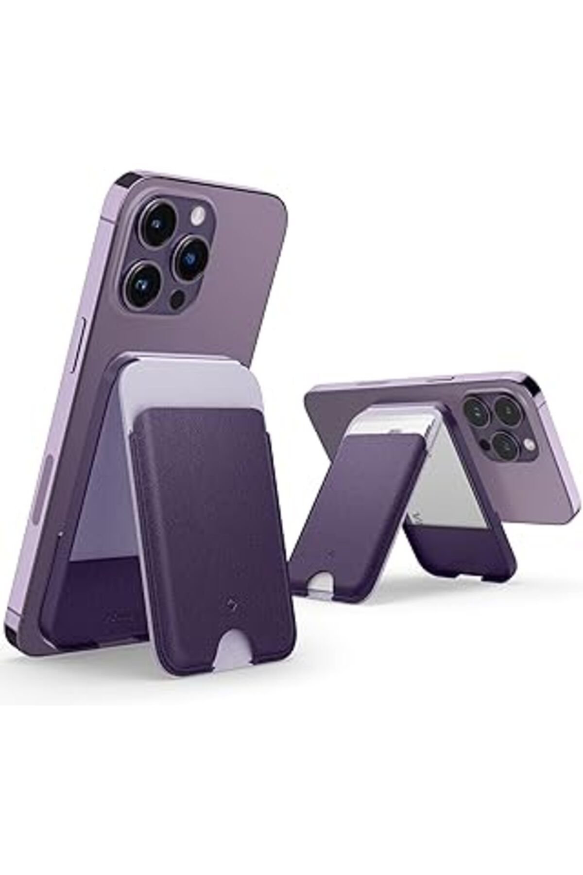 Qedii Caseology Iphone Magsafe Özellikli Kartlı Manyetik Cüzdan Nano Pop Grape Purple - Afa05980