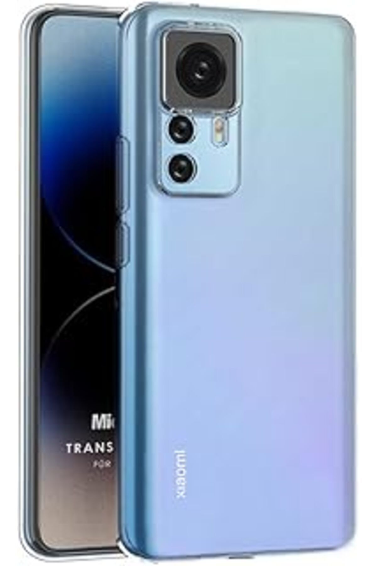 Pazarcan Microsonic Mi 12T Kılıf Transparent Soft Şeffaf [Mi 12T Ile Uyumlu Kılıf - Şeffaf]