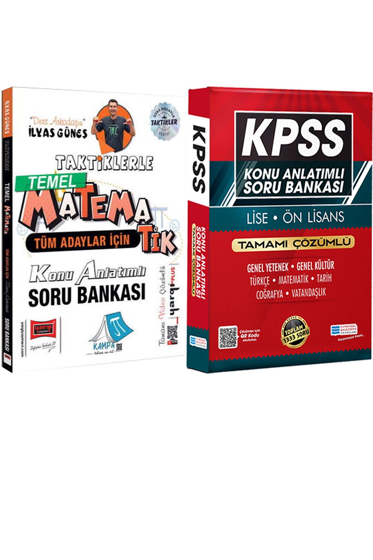 Yargı Yayınları Tüm Adaylar İçin Taktiklerle Temel Matematik Konu Anlatımlı Soru + Lise Önlisans Konu Ant. Soru