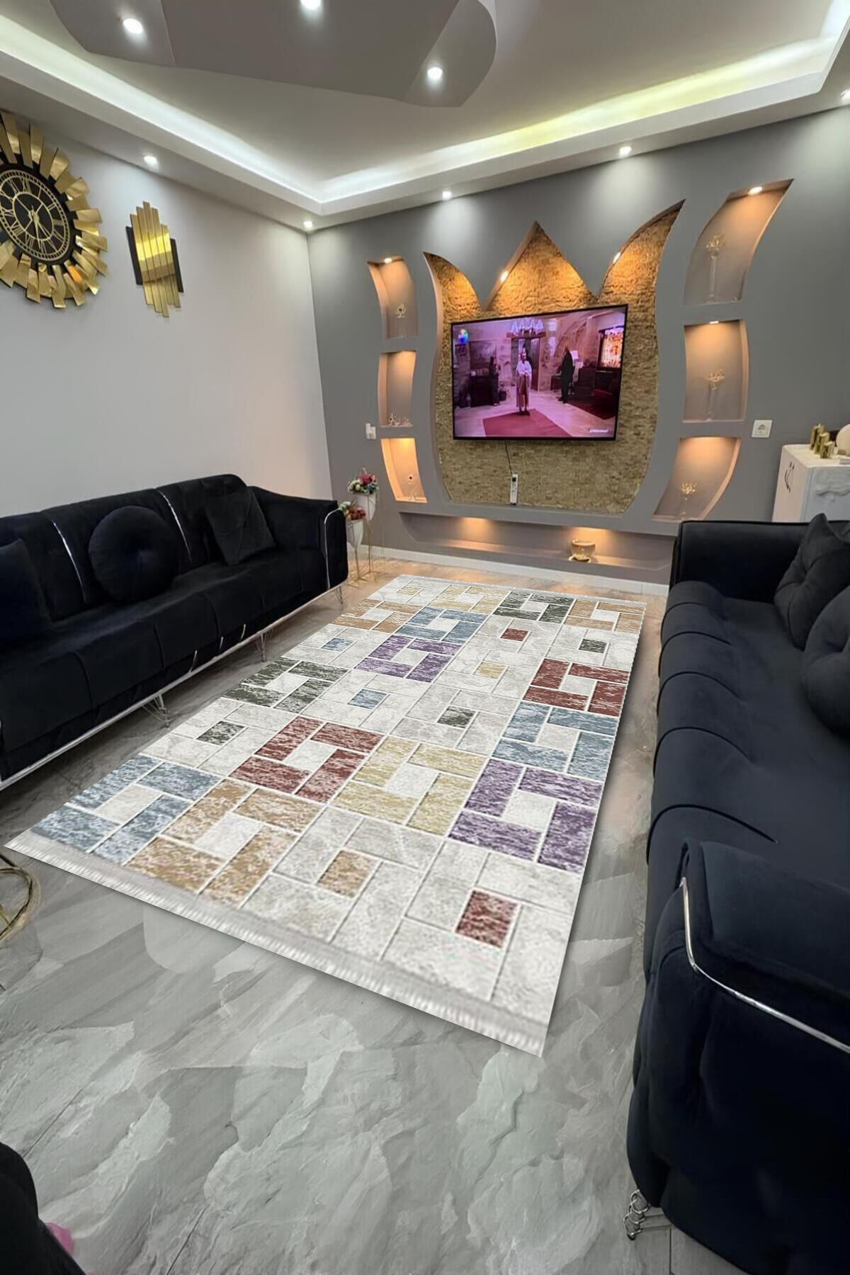 Home Dot Tabanlı yıkanabilir, leke tutmayan halı