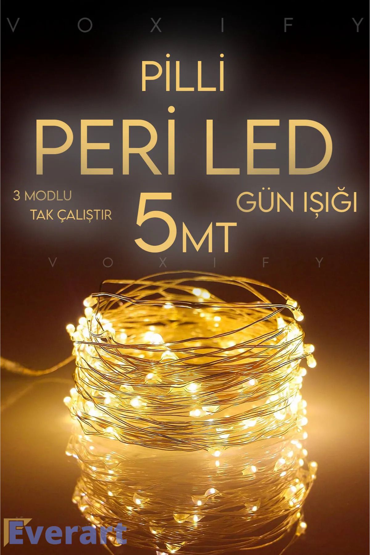 Leddünyası Pilli Peri Led 3 Modlu 5 Metre
