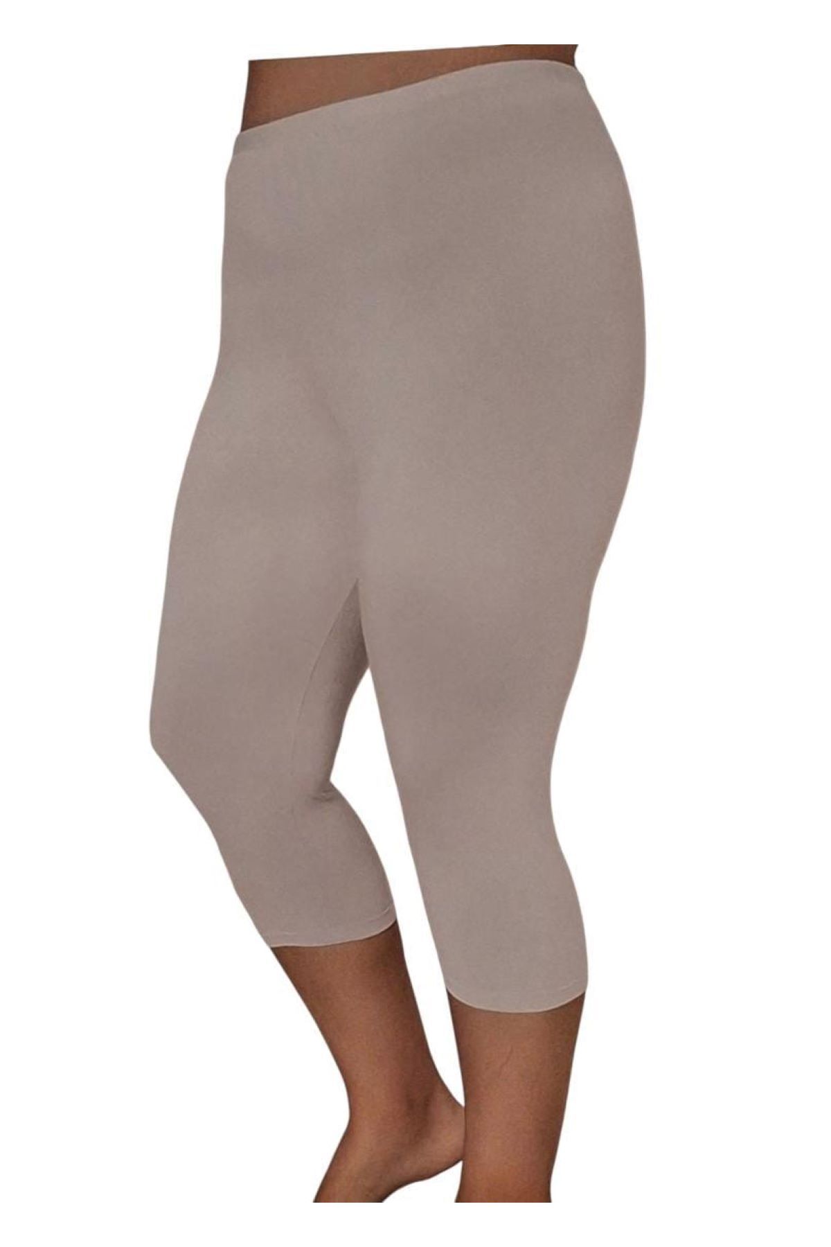 noyalux Büyük Beden Diz Altı Kapri Kadın Tayt 3XL-4XL-5XL