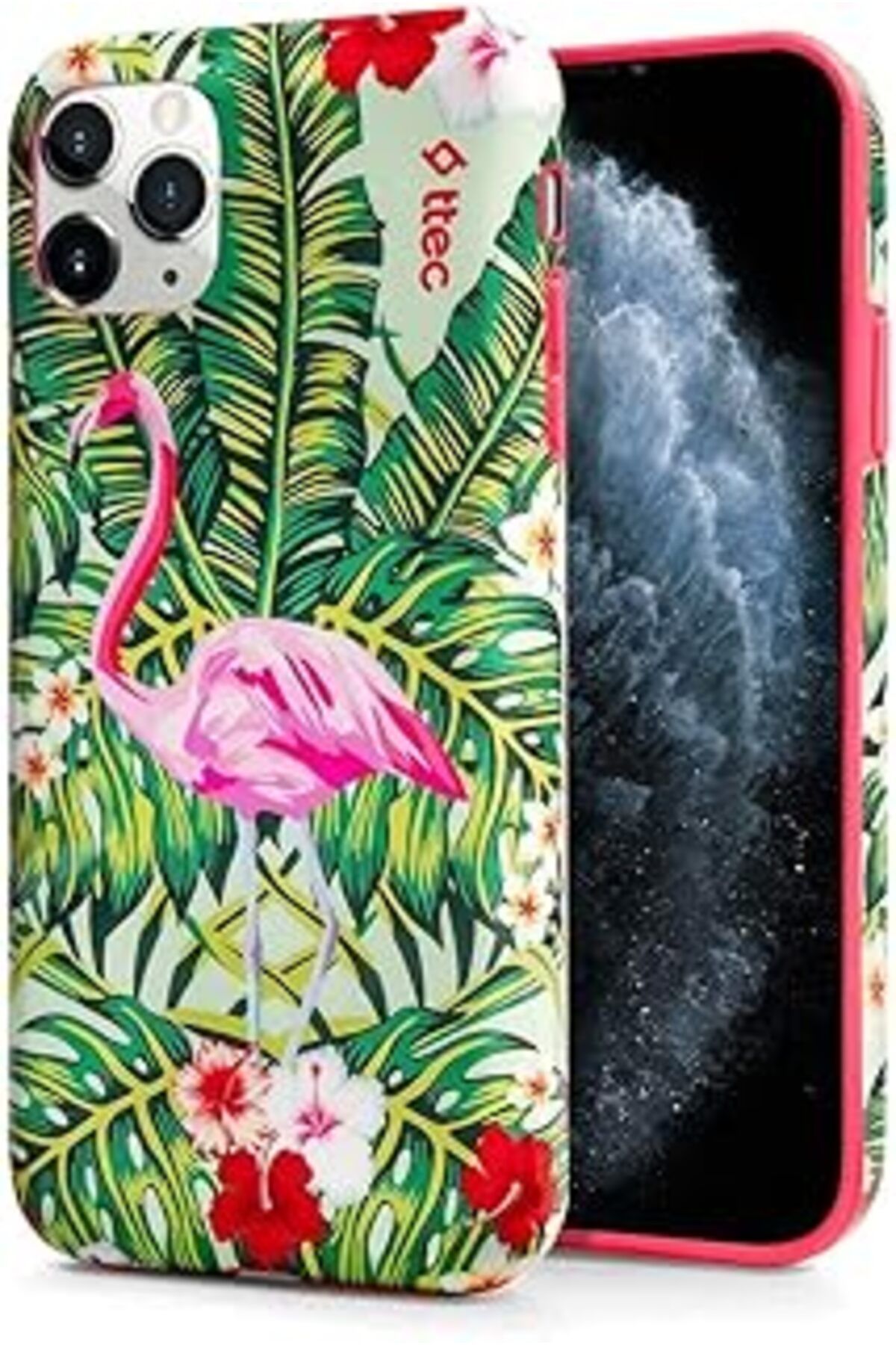 Pazarcan Ttec 2Pns426Fb Artcase Koruma Kılıfı Iph. 11 Pro Max - Flamingo Bahçesi (2Pns426Fb)