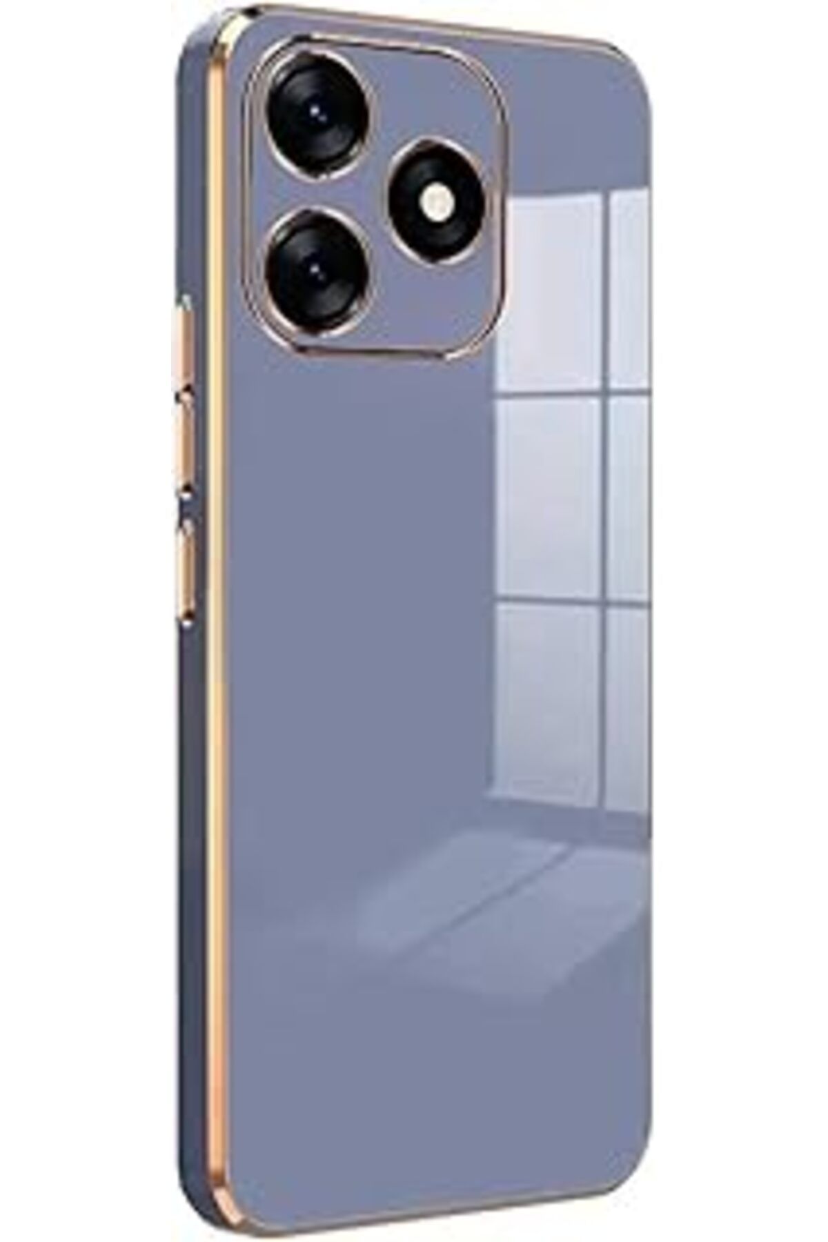 Qedii Microsonic Tecno Spark 10 4G Kılıf Olive Plated Lavanta Grisi [Spark 10 4G Ile Uyumlu Kılıf - Lavan