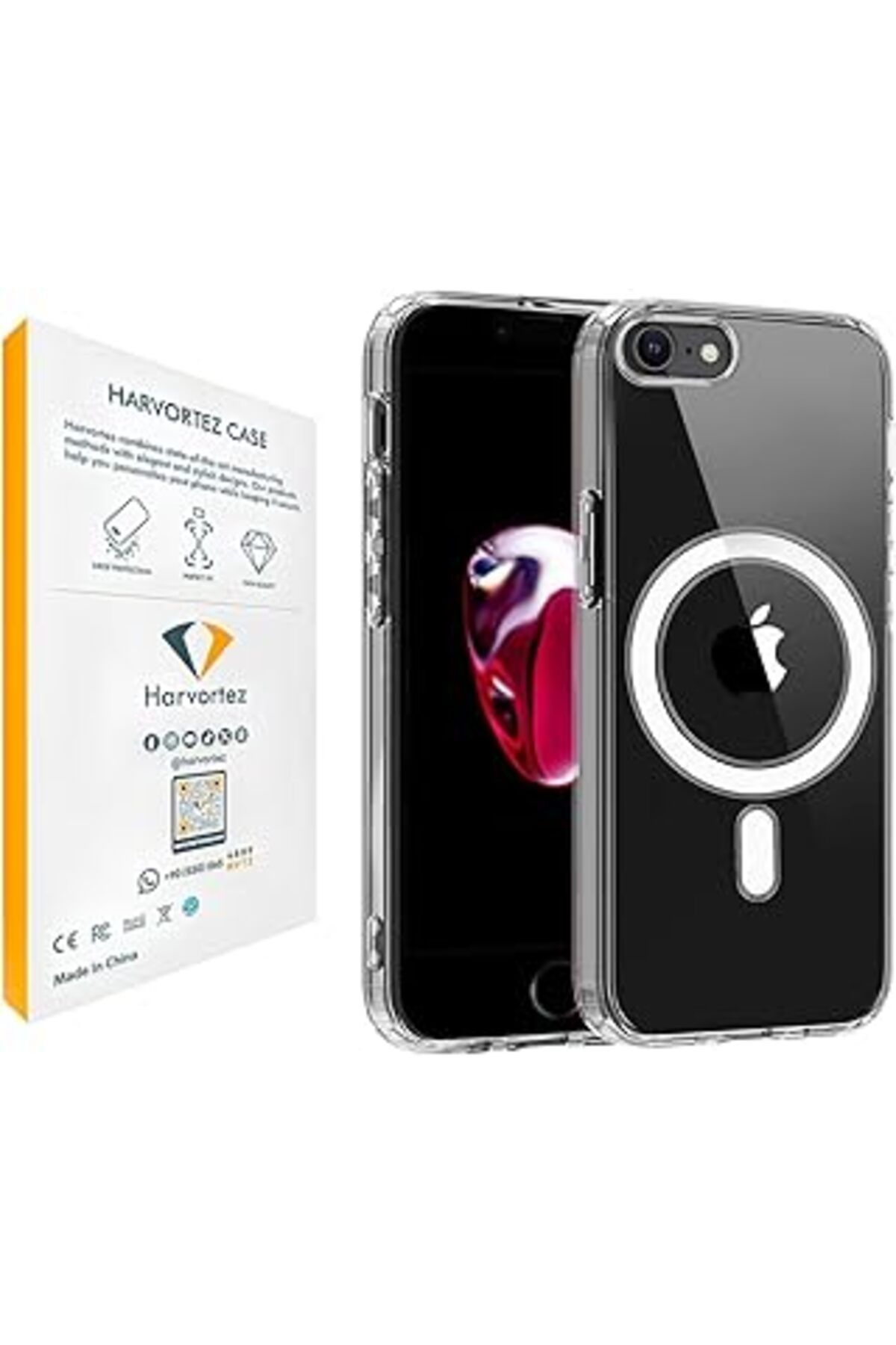 Karachil Harvortez, Iphone 12 Mini, Magsafe Uyumlu Güçlü Manyetik Kılıf, Pc Çevre Dostu Malzeme, Logo Görünü