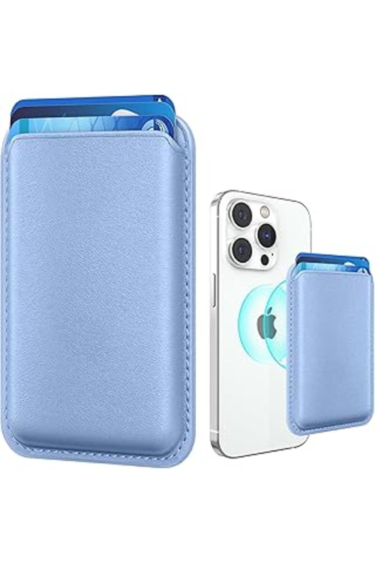 Qedii Babilden Apple Iphone Ile Uyumlu Magsafe Özellikli Deri Cüzdan Iphone 15 Pro Max/15 Plus/15 Pro/15,