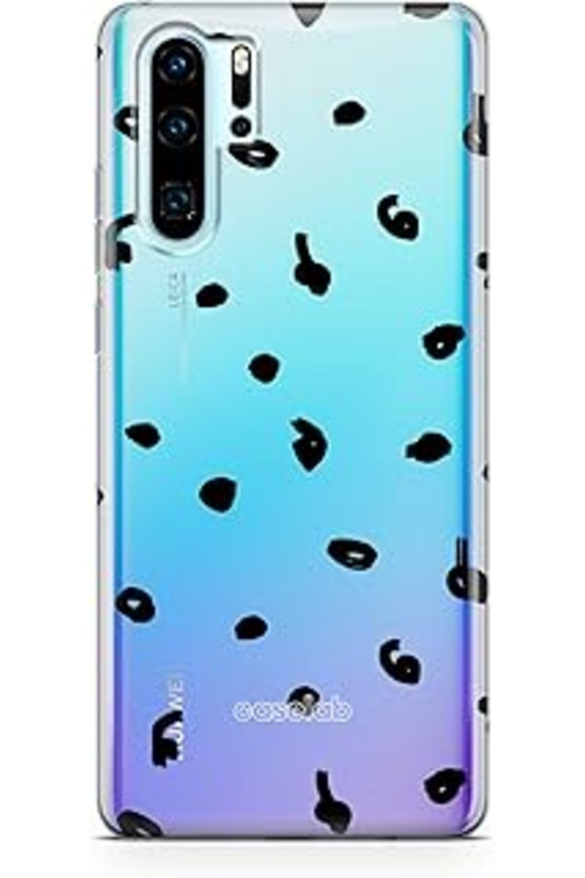 Pazarcan Caseslab Huawei P30 Lite Şeffaf Telefon Kılıfı - Marker Dots
