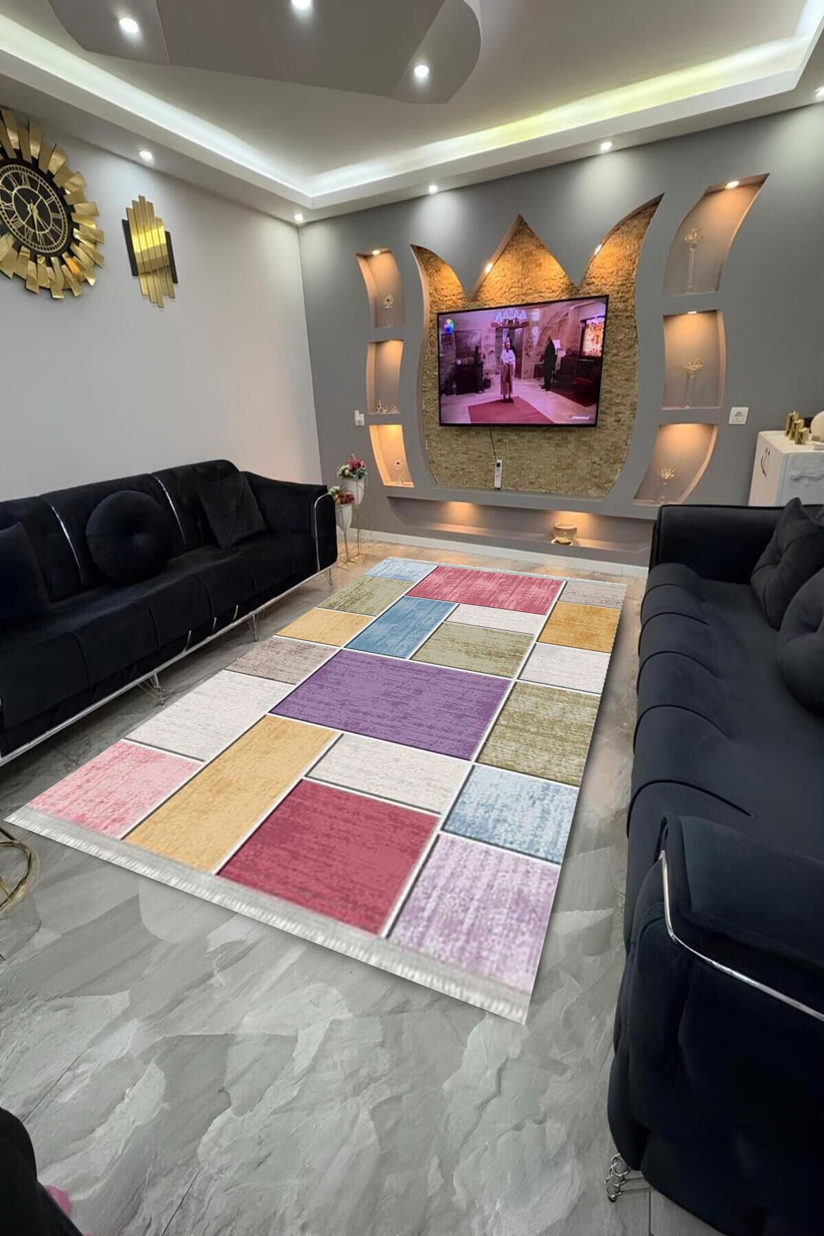 Home Dot Tabanlı yıkanabilir, leke tutmayan halı