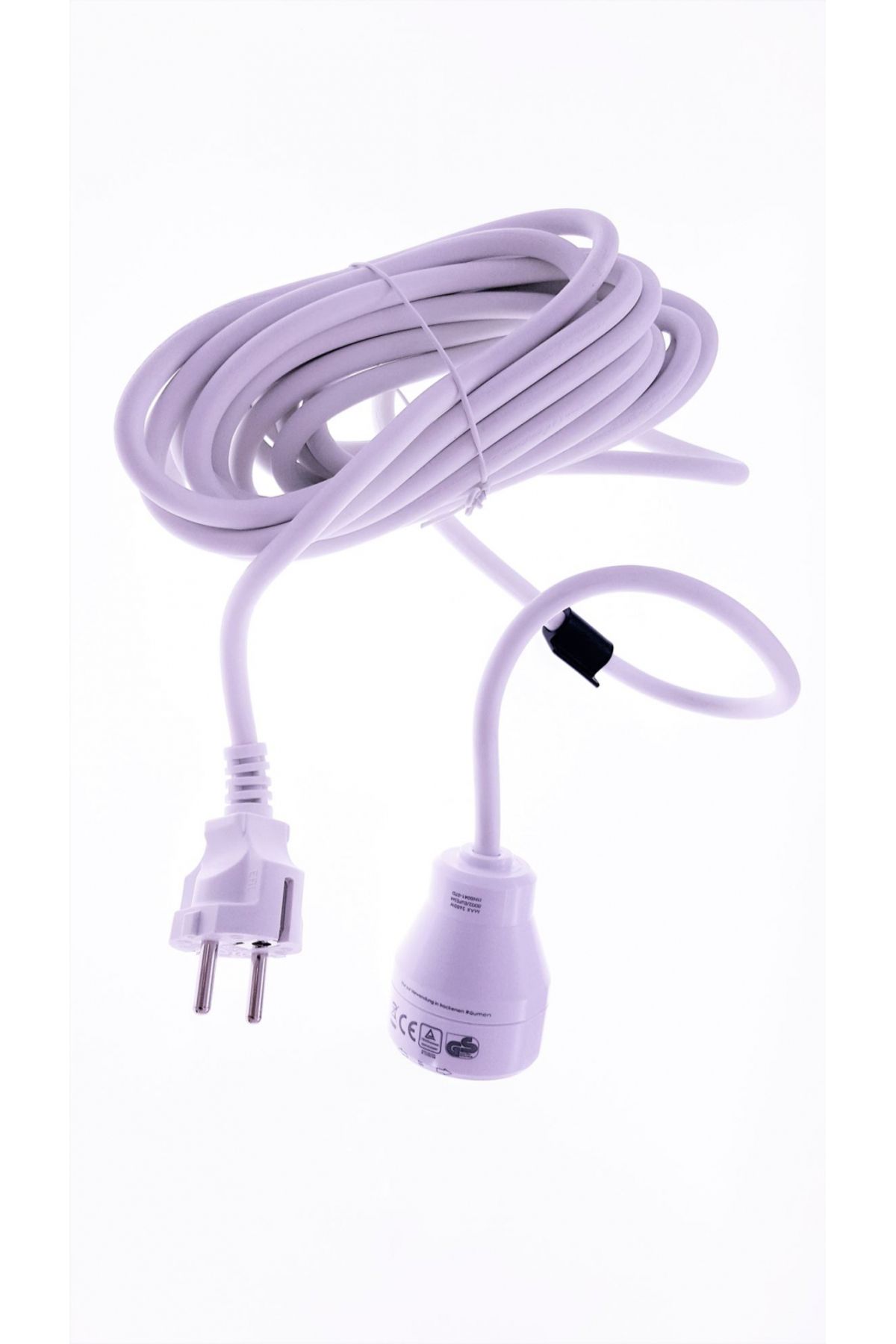 Allocacoc-Extension Cable 5m, White - 3680w Max, Eupe5m | With On/off Button By Turning 2