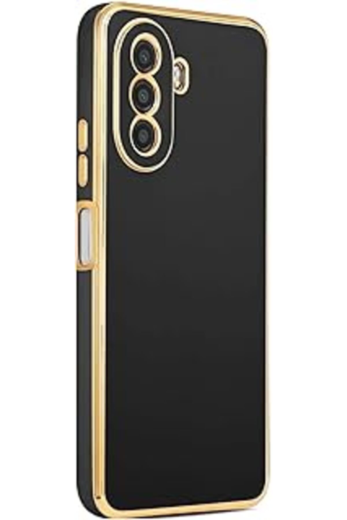 Pazarcan Microsonic Huawei Nova Y70 Kılıf Olive Plated Siyah [Nova Y70 Ile Uyumlu Kılıf - Siyah]