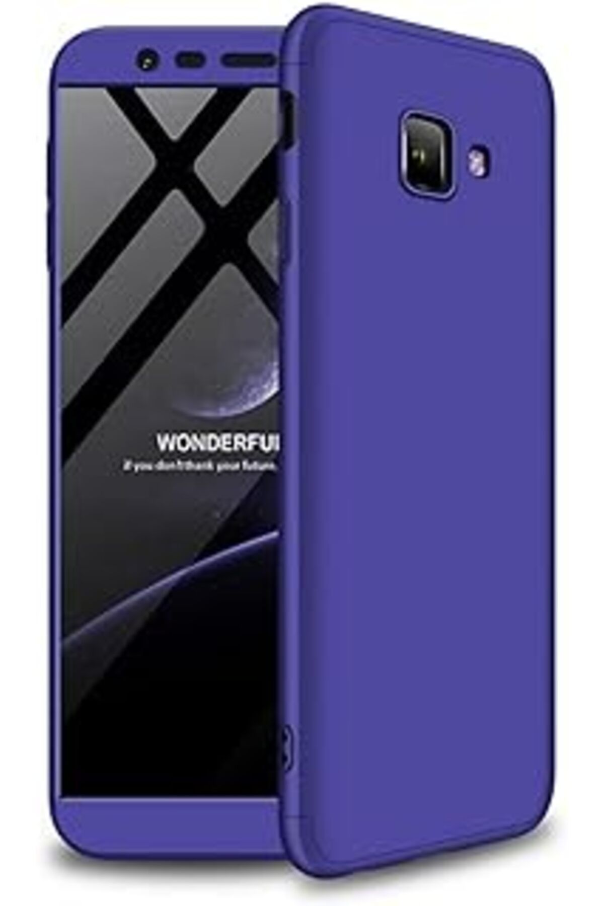 Pazarcan Microsonic Galaxy J4 Core Kılıf Double Dip 360 Protective Lacivert [Galaxy J4 Core Ile Uyumlu Kılıf