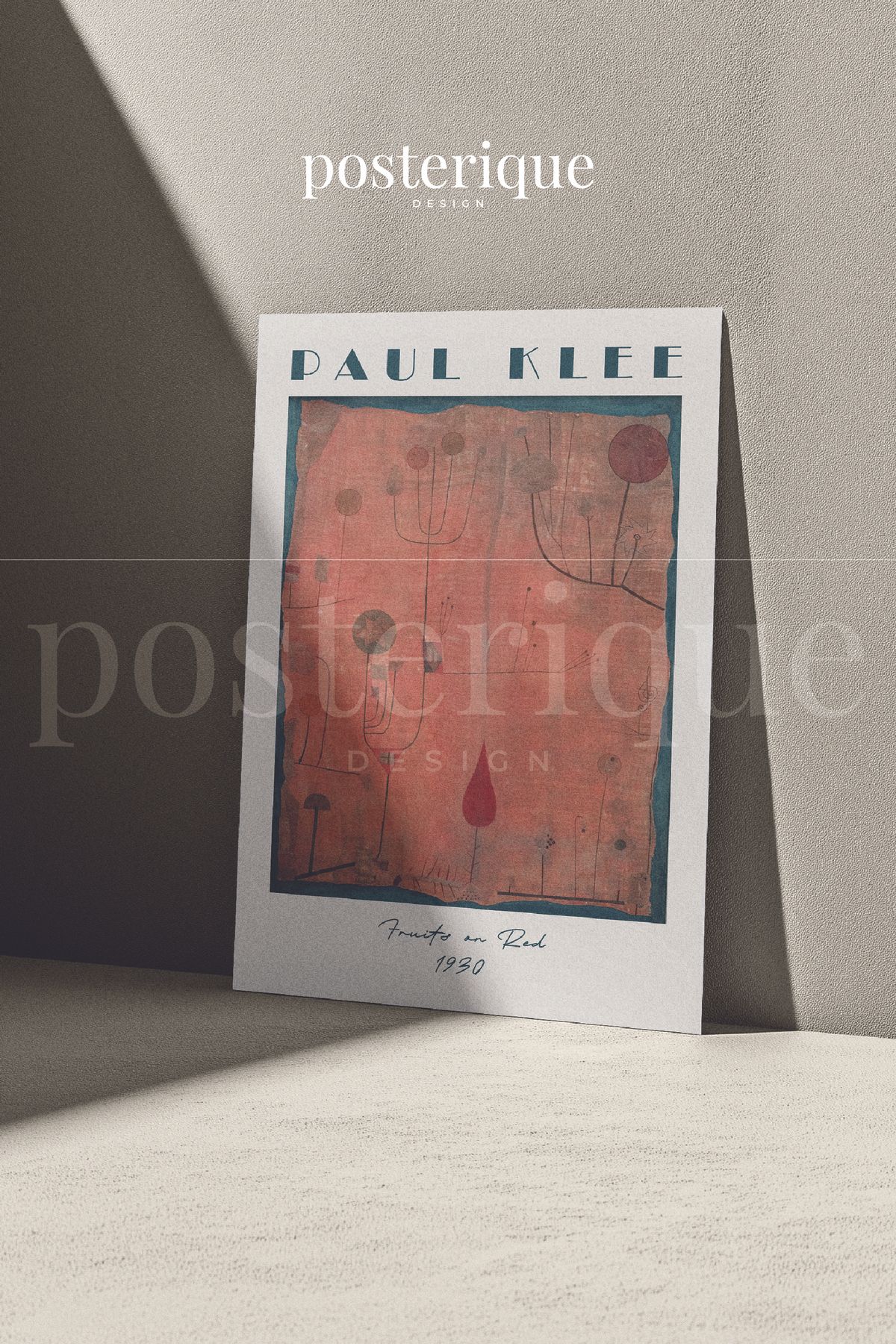 posterique Paul Klee Çerçevesiz Poster Minimal Modern Dekoratif Tablo
