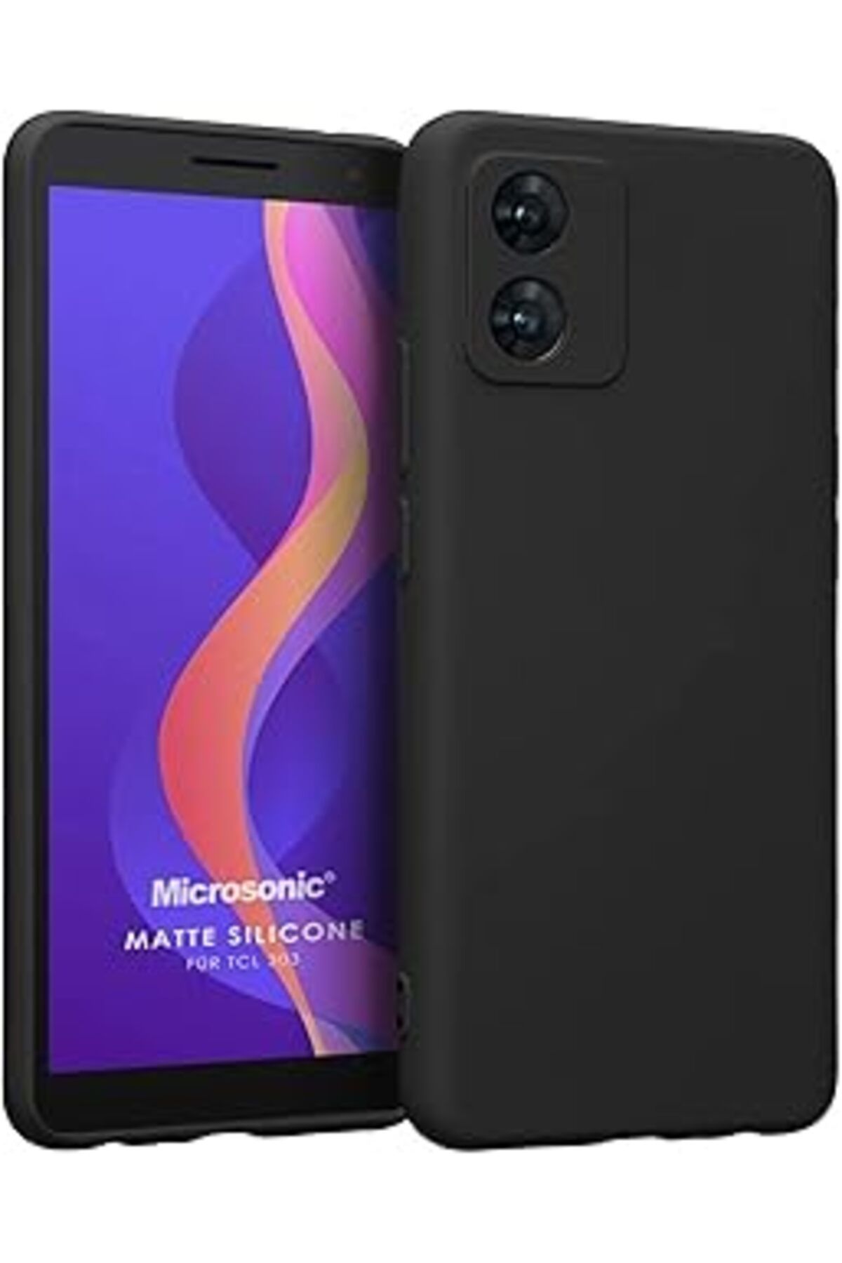 Pazarcan Microsonic Matte Silicone 303 Kılıf Siyah [303 Ile Uyumlu Kılıf - Siyah]