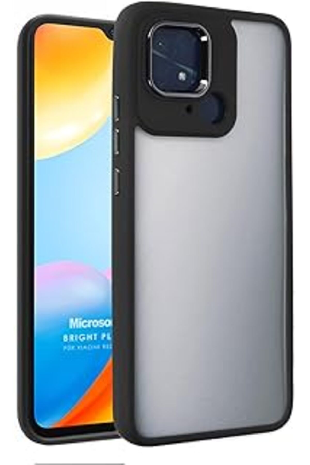Pazarcan Microsonic Poco C40 Kılıf Bright Planet Siyah [Poco C40 Ile Uyumlu Kılıf - Siyah]