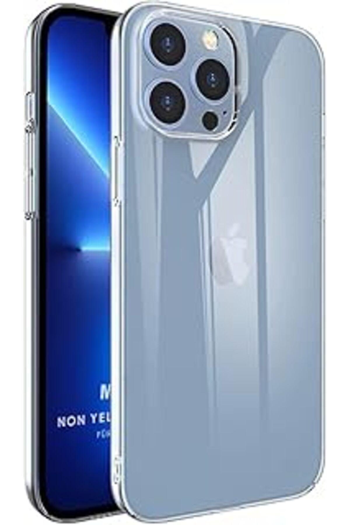 Pazarcan Microsonic Apple Iphone 12 Pro Için Kılıf Non Yellowing Crystal Clear Sararma Önleyici Kristal Şeff