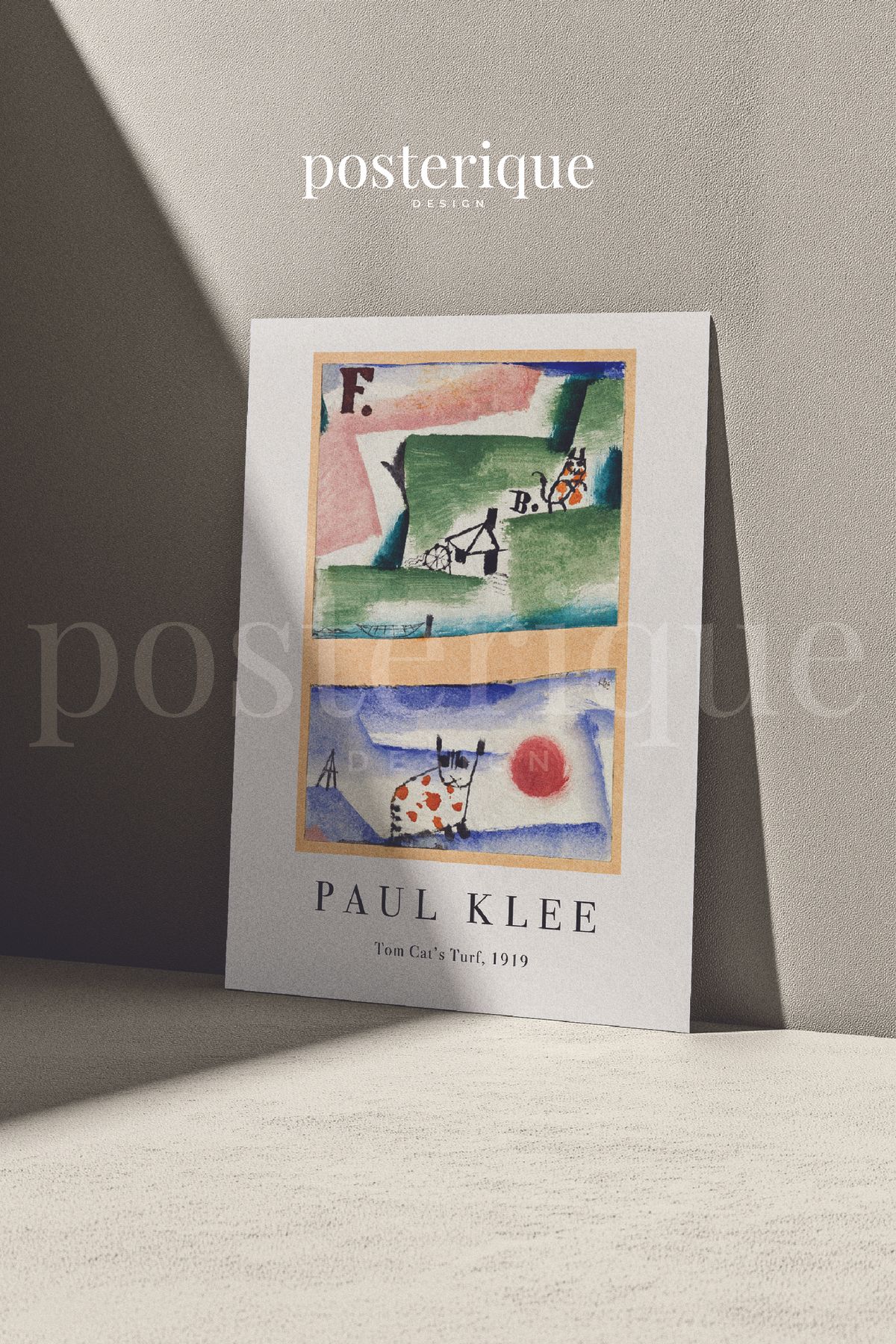 posterique Paul Klee Çerçevesiz Poster Minimal Modern Dekoratif Tablo