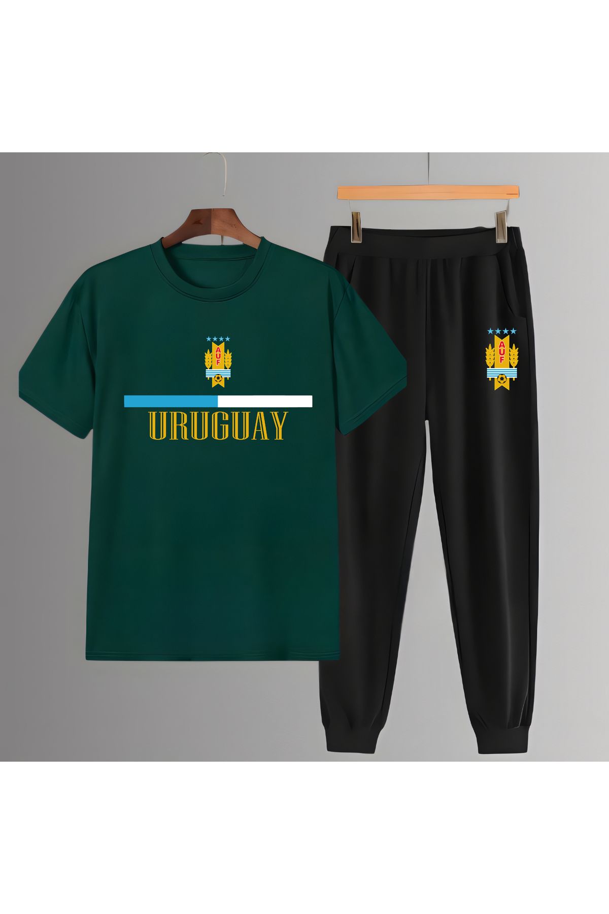 Biy Store Uruguay milli takım forma unisex tişört kısa kollu t-shirt eşofman takımı
