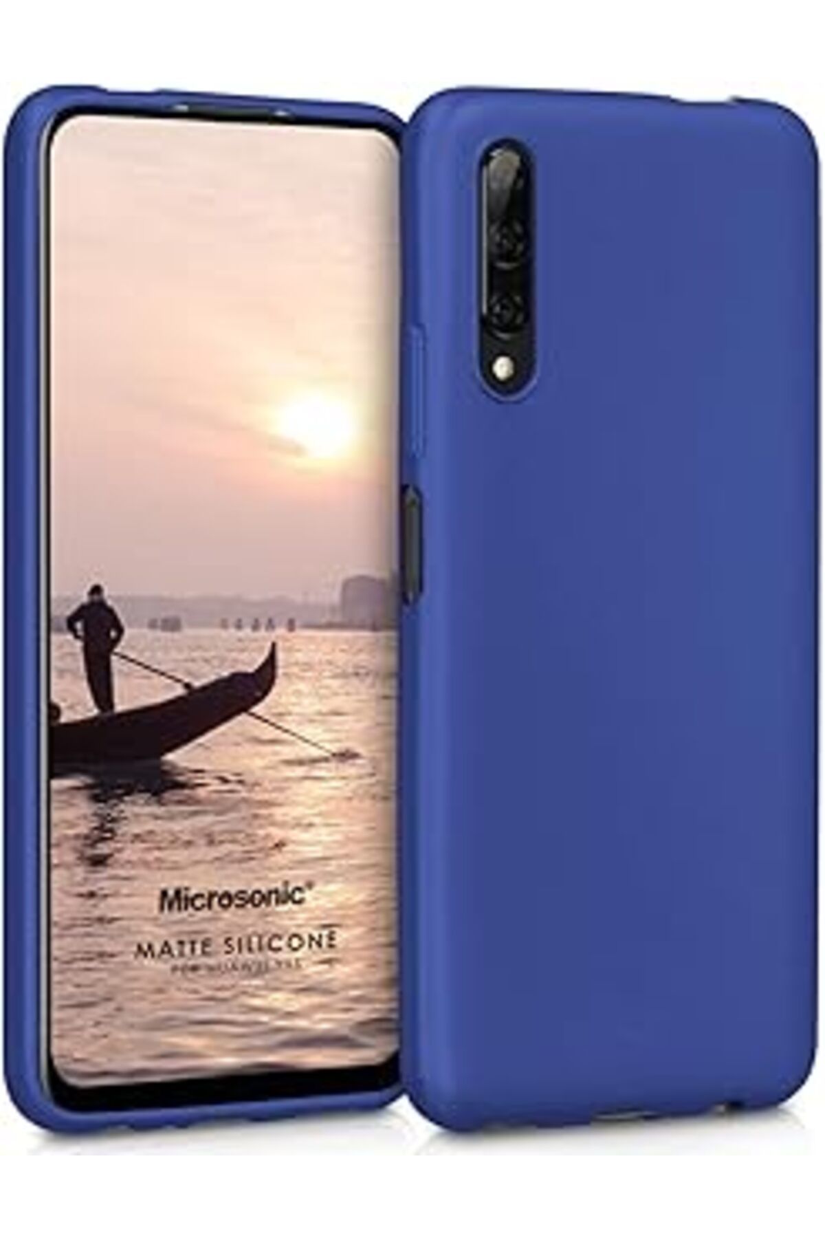 Pazarcan Microsonic Matte Silicone Huawei Y9S Kılıf Lacivert [Y9S Ile Uyumlu Kılıf - Lacivert]