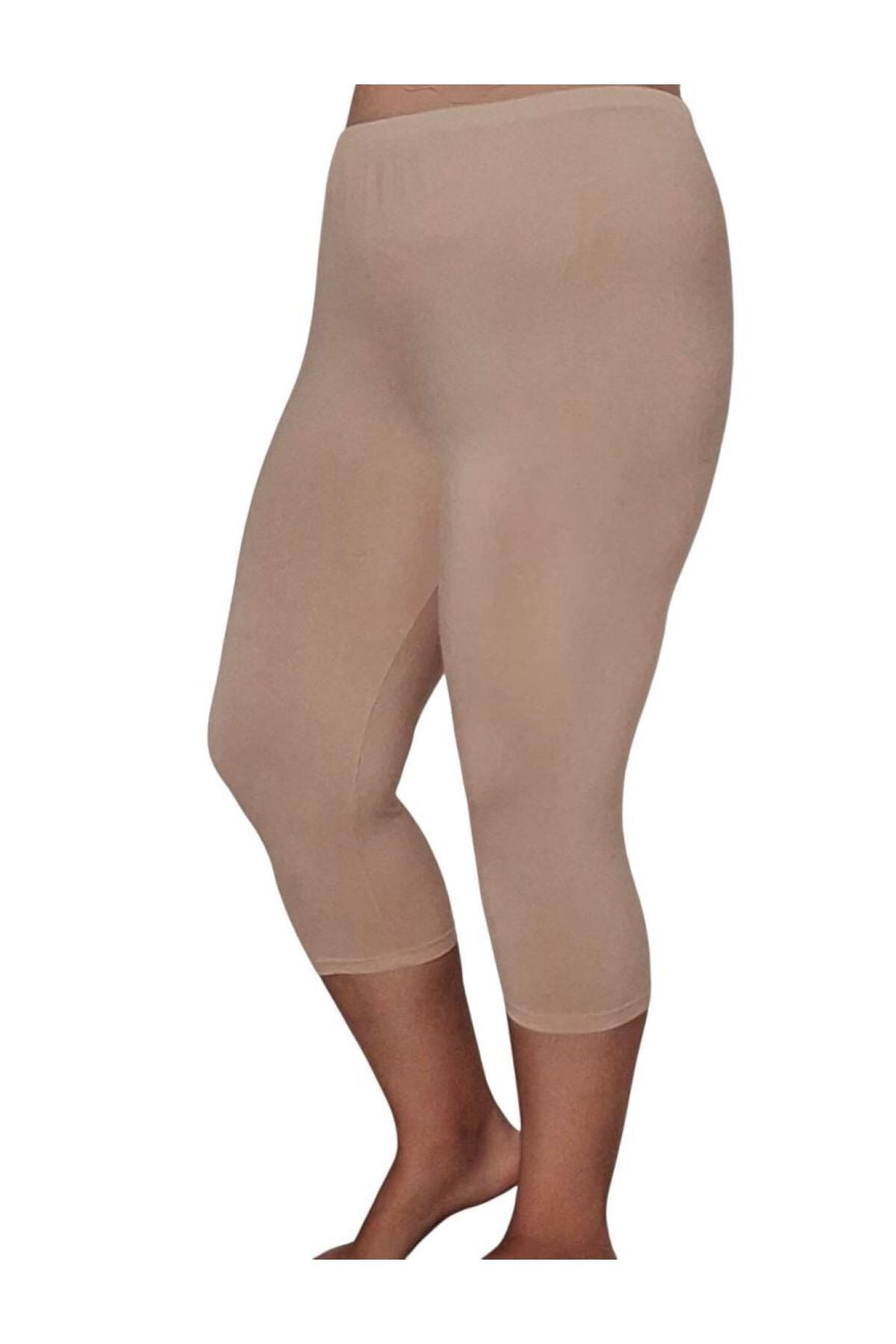 noyalux Büyük Beden Diz Altı Kapri Kadın Tayt 3XL-4XL-5XL
