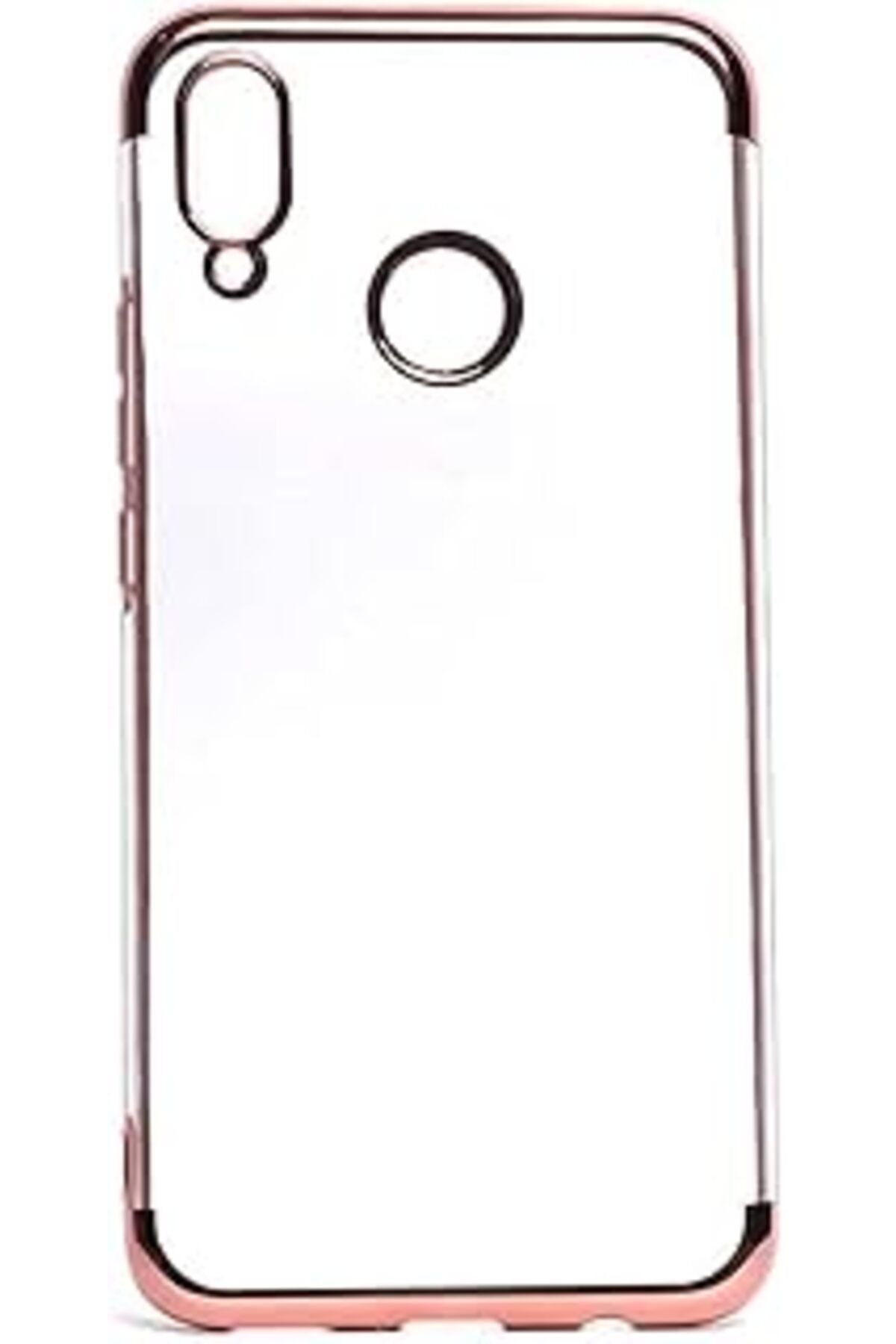 Pazarcan Zore Huawei P Smart Ile Uyumlu Plus Dört Köşeli Lazer Rose Gold Cep Telefonu Kılıfı