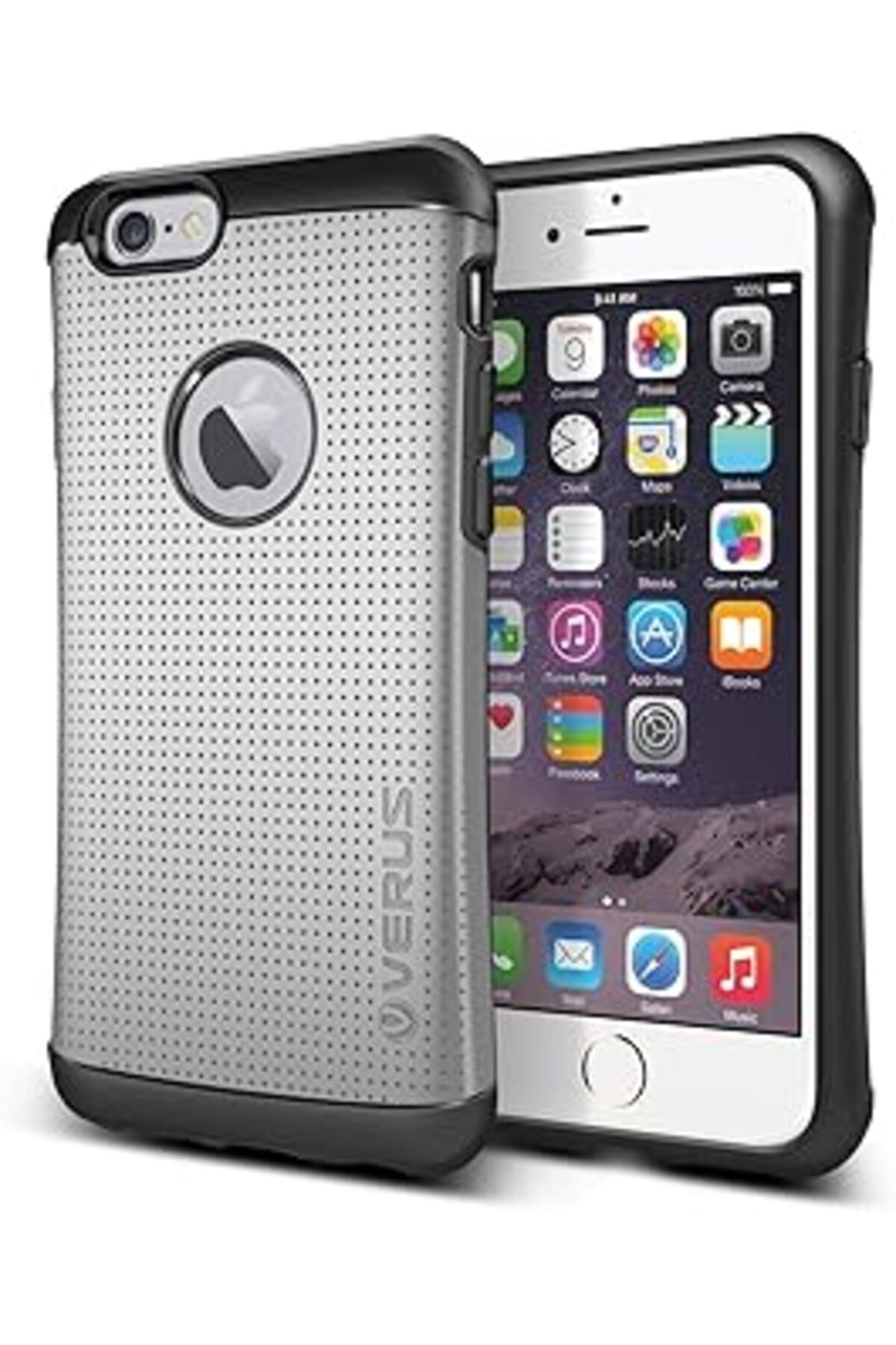 Qedii Vrs Design Vrs39365 Iphone 6 Plus/ 6S Plus Thor Hard Drop Kılıf; Arka Kapak Gümüş