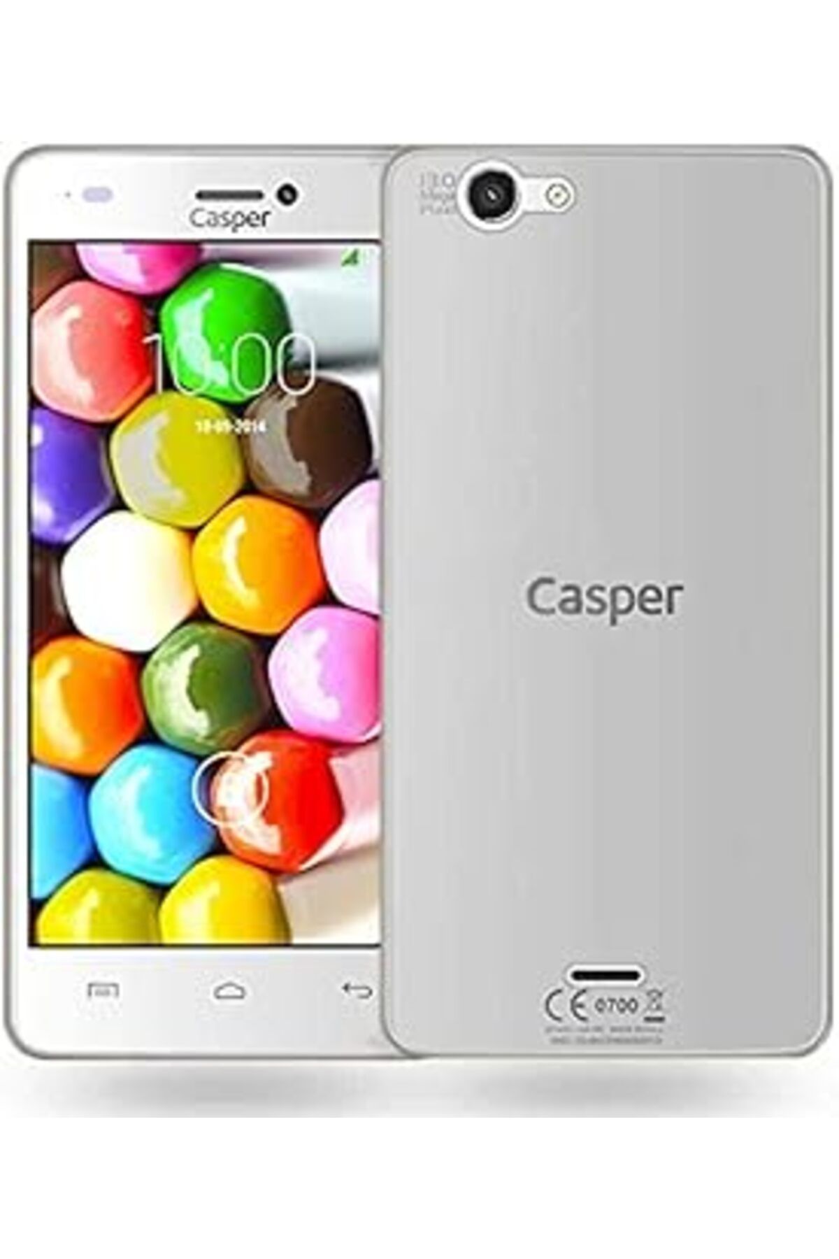 Pazarcan Microsonic, Telefon Kılıfı, Via V8C Transparent Soft, Beyaz