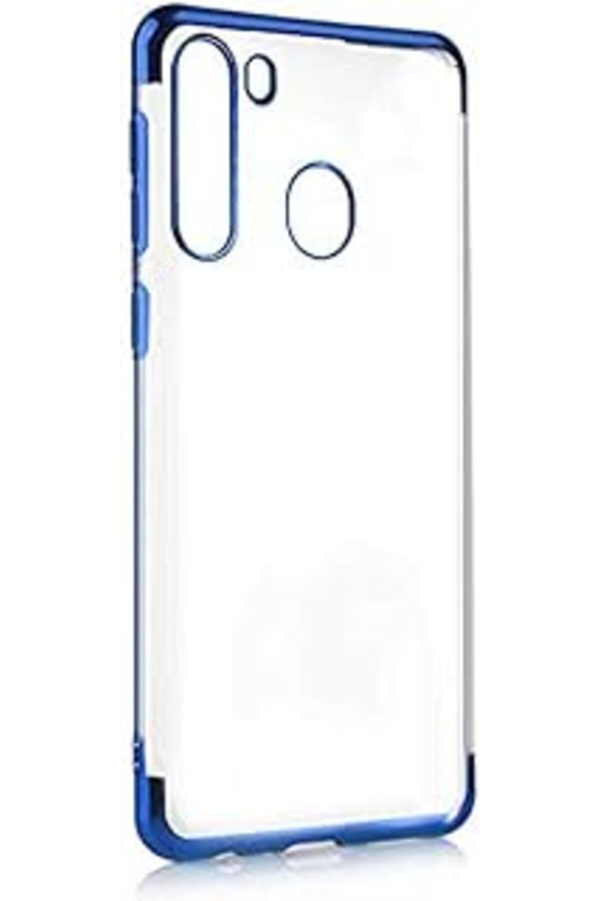 Pazarcan Zore Galaxy A2 Ile Uyumlu1 Ile Uyumlu Dört Köşeli Lazer Mavi Cep Telefonu Kılıfı