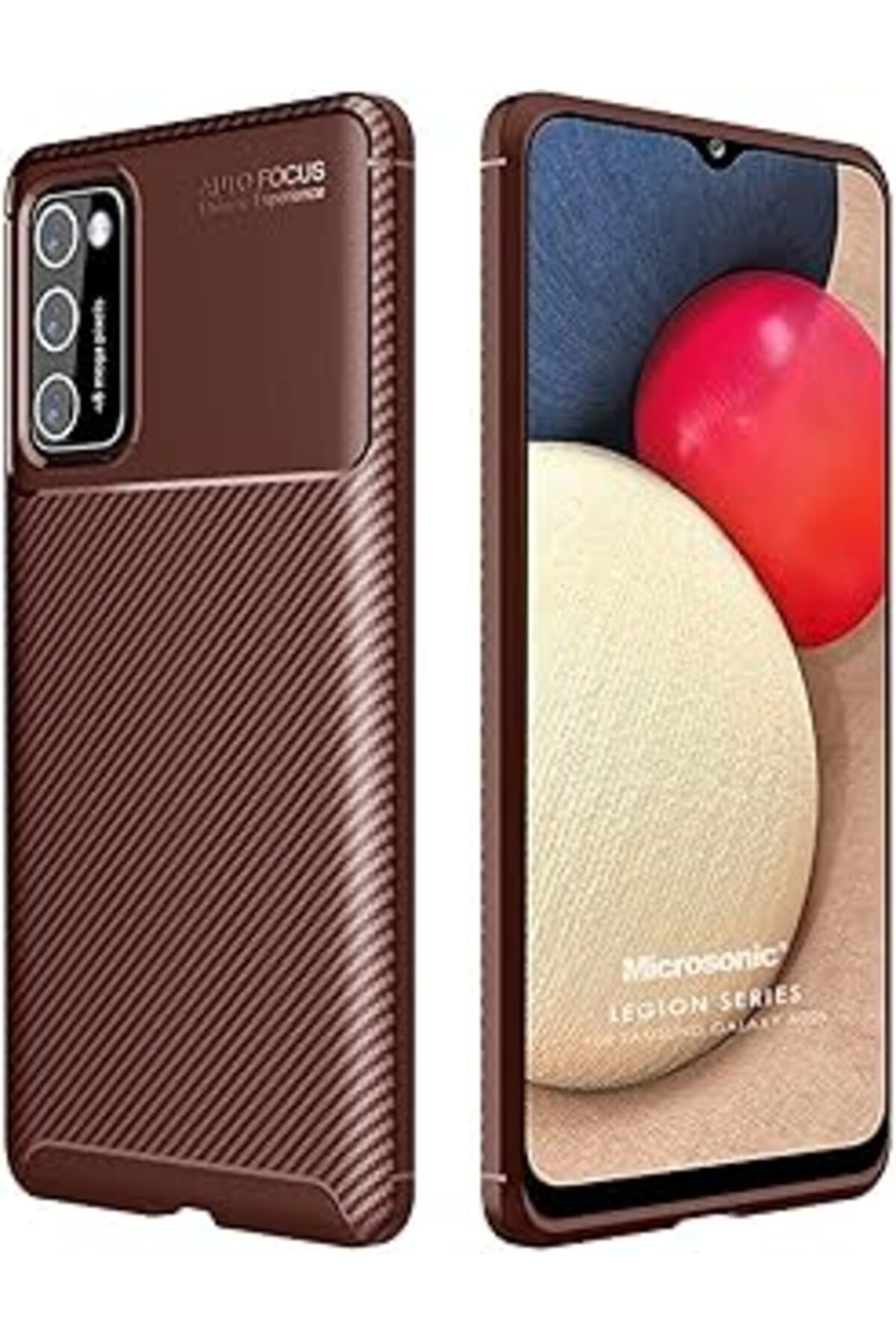 Qedii Microsonic Samsung Galaxy A02S Için Kılıf Legion Series Kahverengi [Galaxy A02S Ile Uyumlu Kılıf -