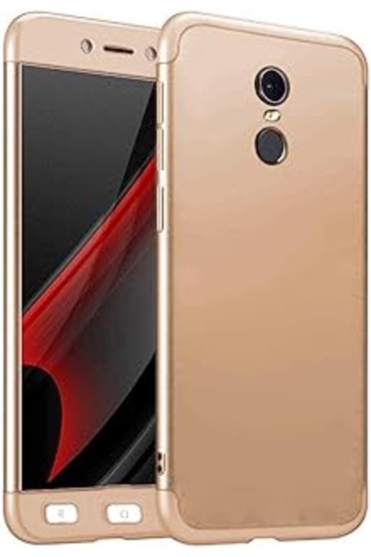 Pazarcan Microsonic Redmi Note 4X Kılıf Double Dip 360 Protective Gold [Redmi Note 4X Ile Uyumlu Kılıf - Gol