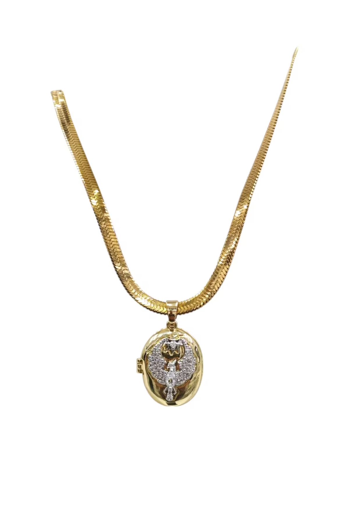 Bluw Jewelry Alya Anka Kuşu Çelik Kolye İtalyan Zincir Model