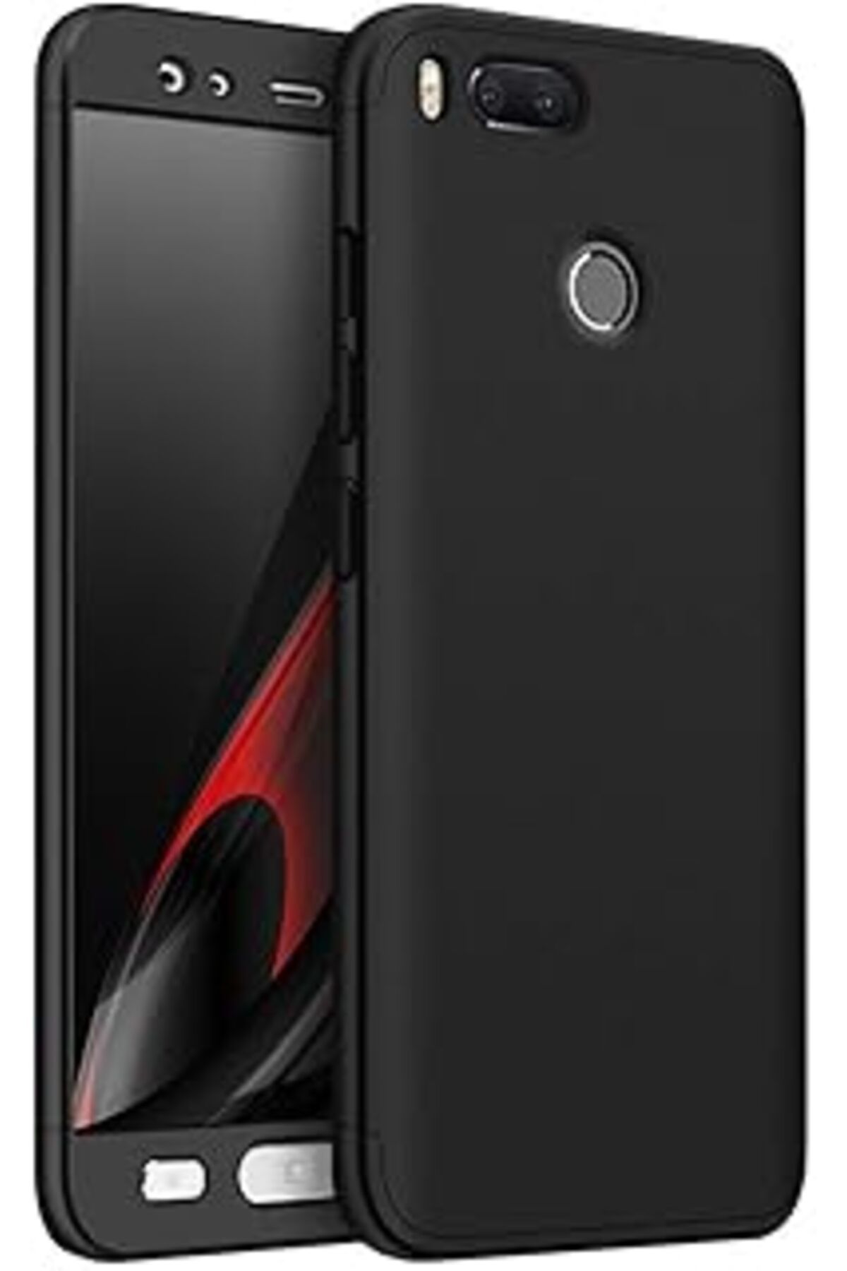 Pazarcan Microsonic Xiaomi Mi 5X Için Kılıf Double Dip 360 Protective Siyah [Mi 5X Ile Uyumlu Kılıf - Siyah]