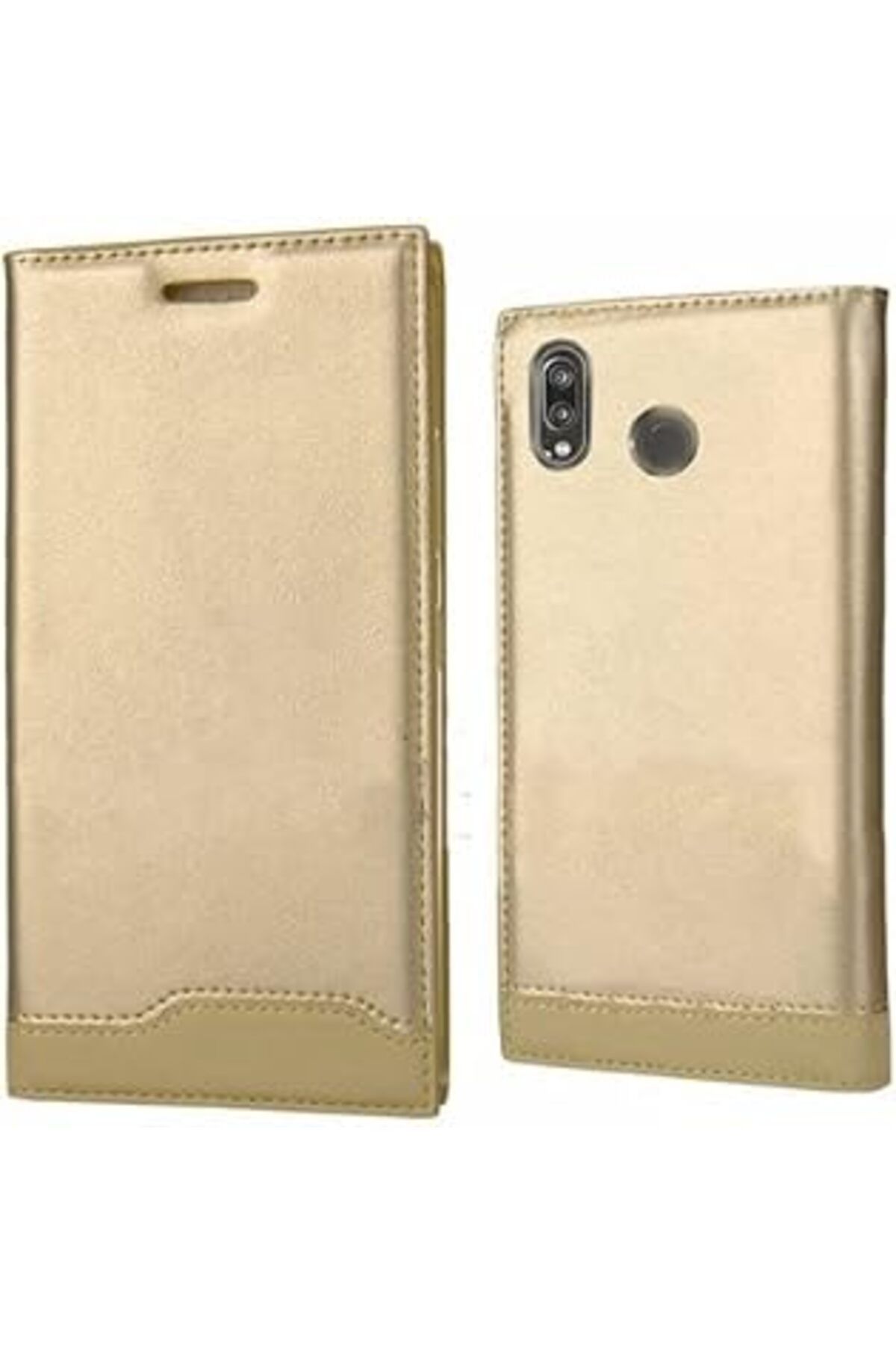 Pazarcan Huwaei P20 Lite Serisi Ile Birebir Uyumlu Kapaklı Suni Deri Parlak Yüzey Kılıf Vip Magnum Huwaei P2