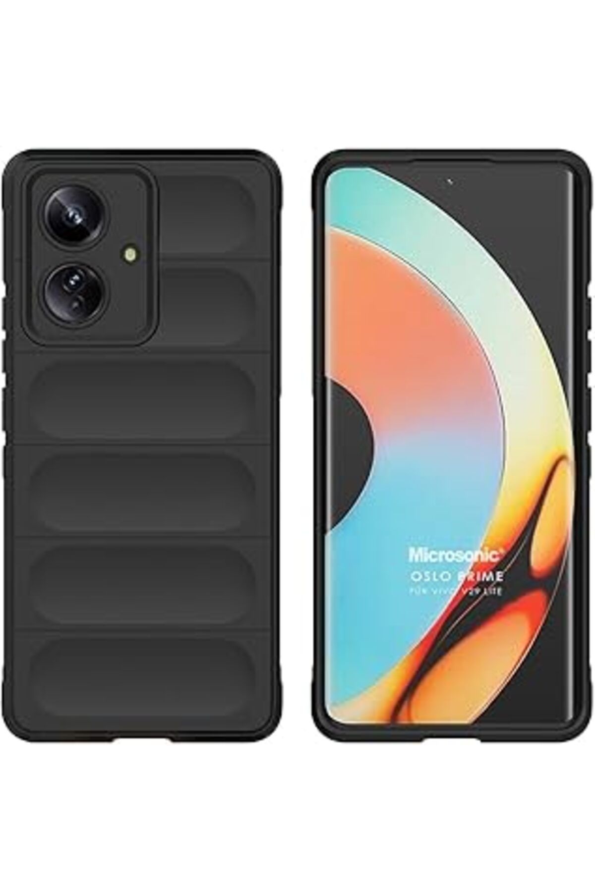 Pazarcan Microsonic Vivo V29 Lite 5G Kılıf Oslo Prime Siyah [V29 Lite 5G Ile Uyumlu Kılıf - Siyah]