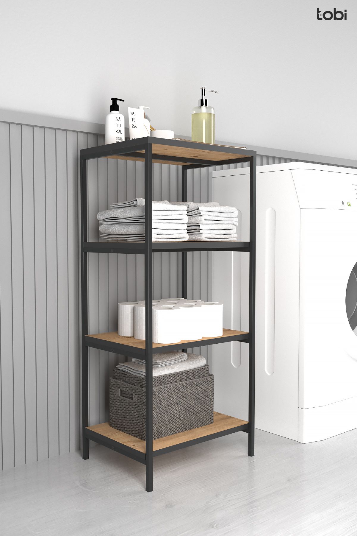 Tobi Banyo Düzenleyici 4 Katlı Banyo Rafı Mutfak Rafı Banyo Dolabı Mutfak Dolabı Organizer Düzenleyici