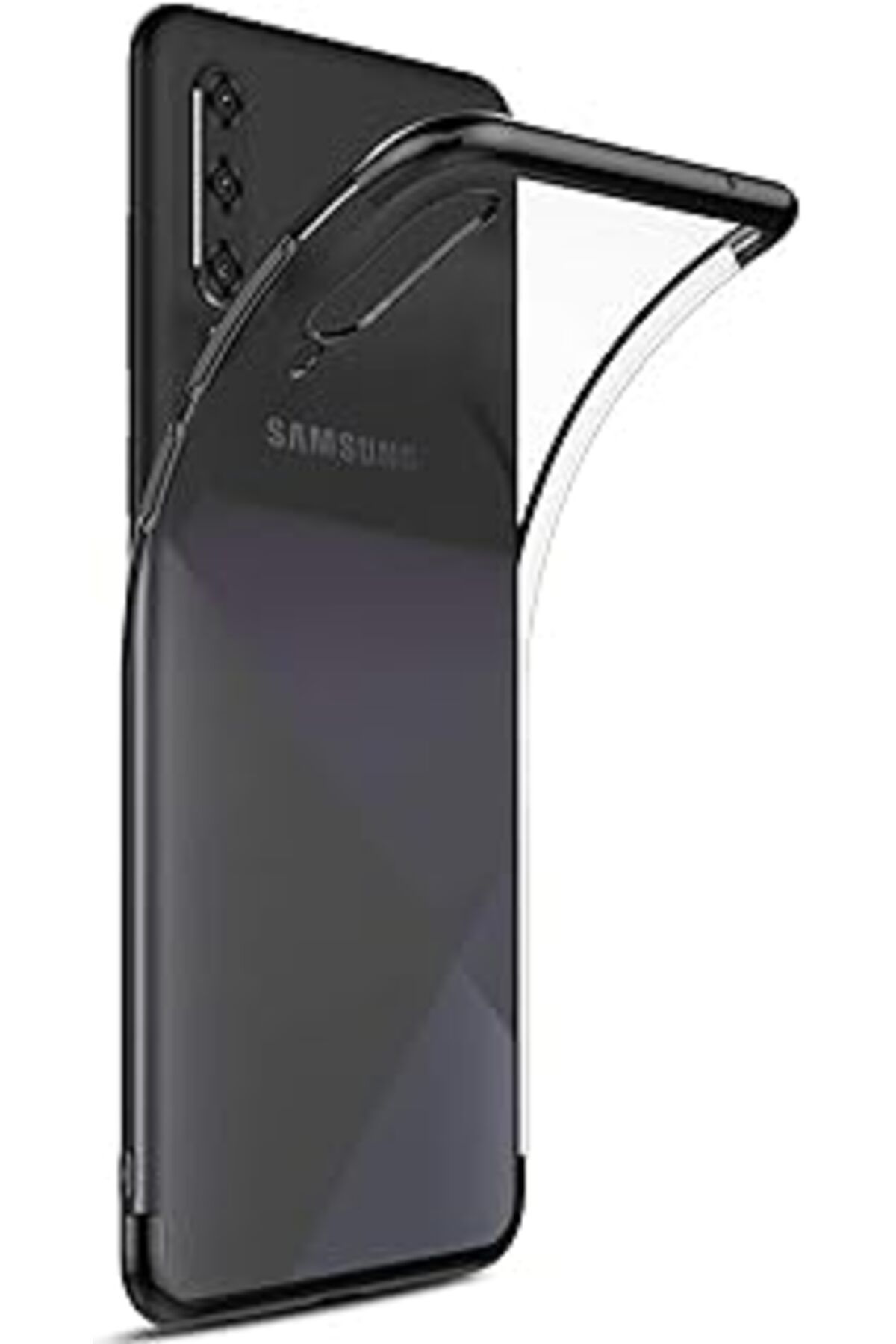 Pazarcan Caseup Samsung Galaxy M30 Uyumlu Kılıf, Caseup Laser Glow Siyah